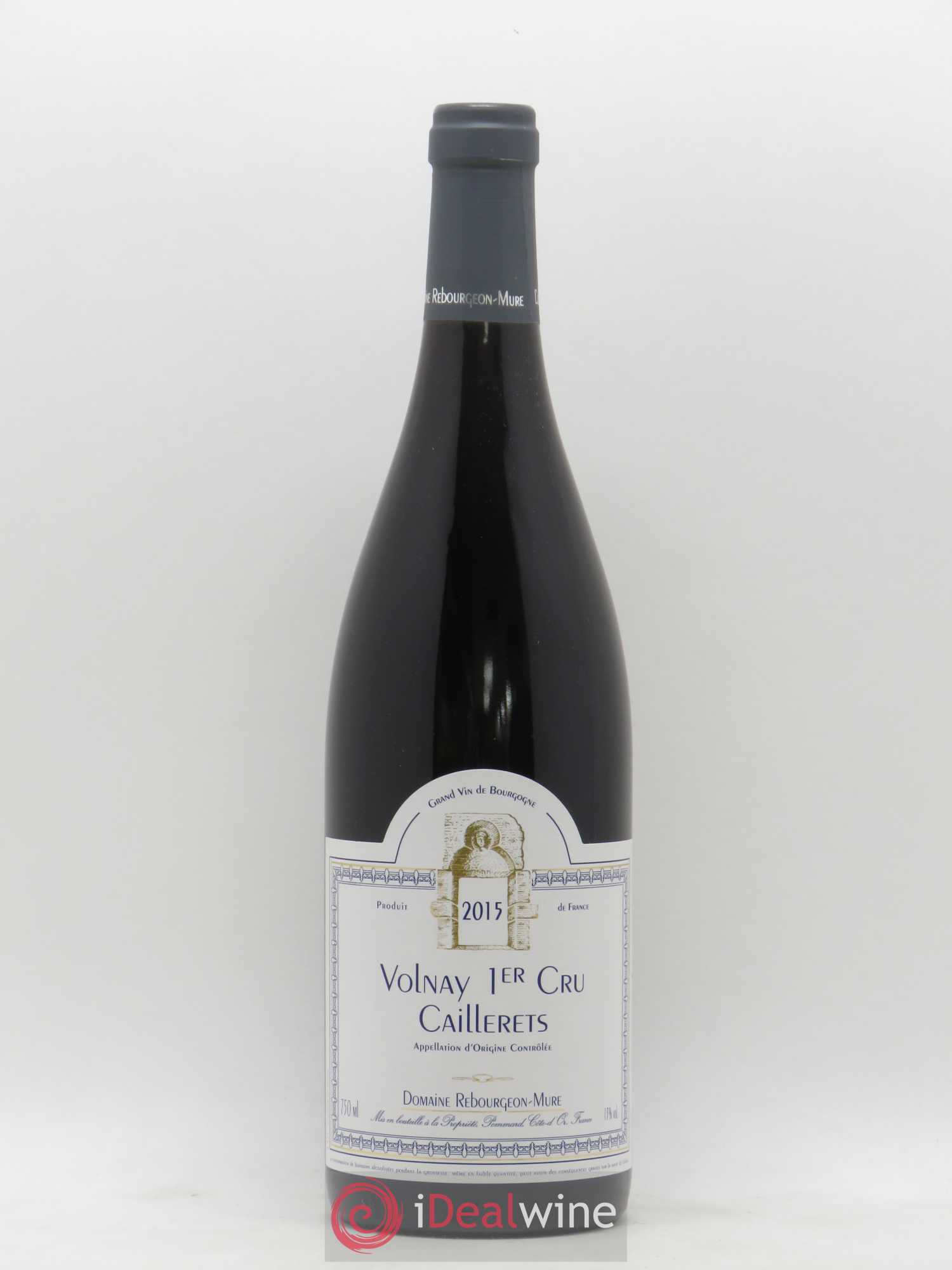 Volnay 1er Cru Caillerets Domaine Rebourgeon Mure 2015 - Lot de 1 bouteille - 0