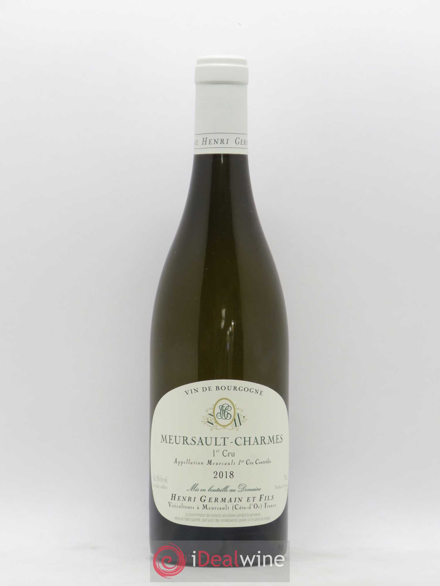 Meursault 1er Cru Charmes Henri Germain 2018 - Lot de 1 bouteille - 0