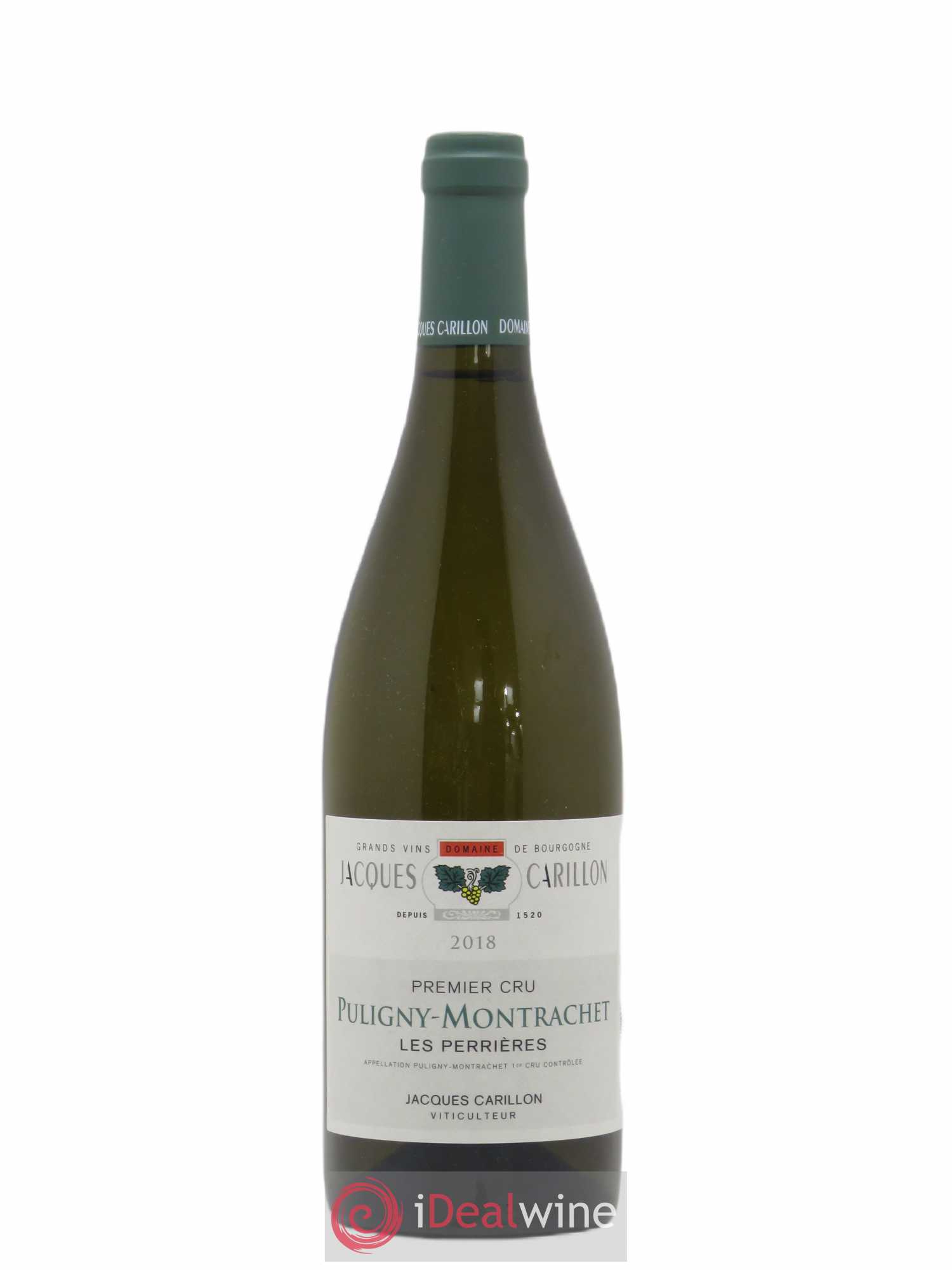 Puligny-Montrachet 1er Cru Les Perrières Jacques Carillon (Domaine) 2018 - Lot de 1 bouteille - 0