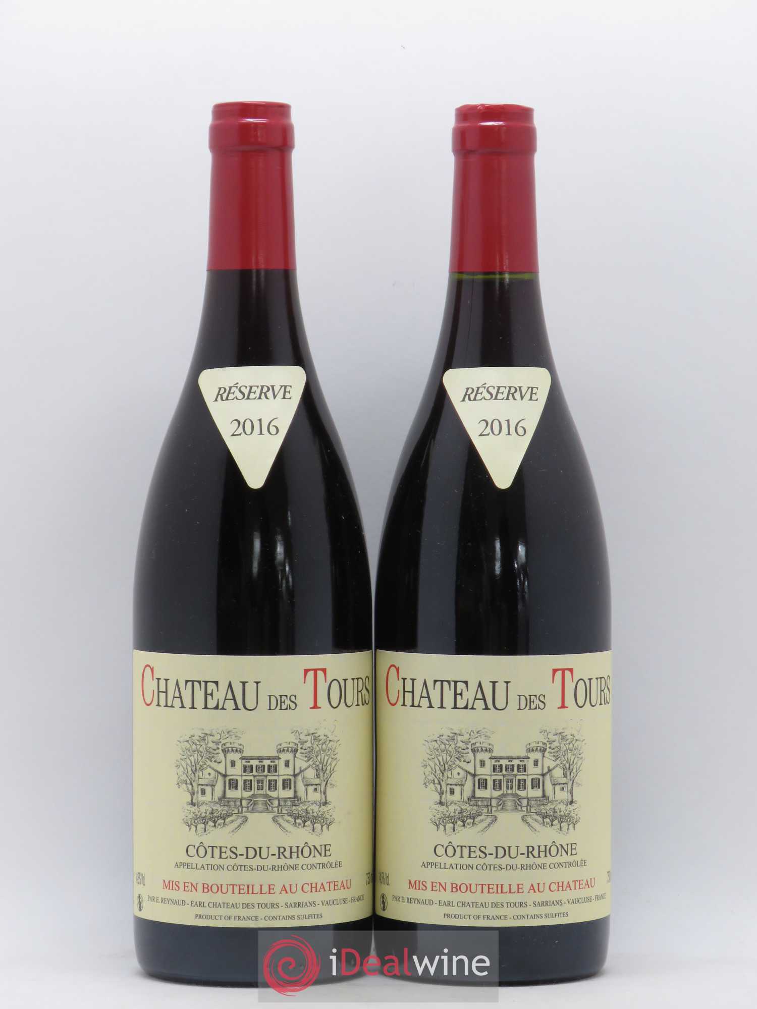 Côtes-du-Rhône Château des Tours Emmanuel Reynaud 2016 - Lot de 2 bouteilles - 0