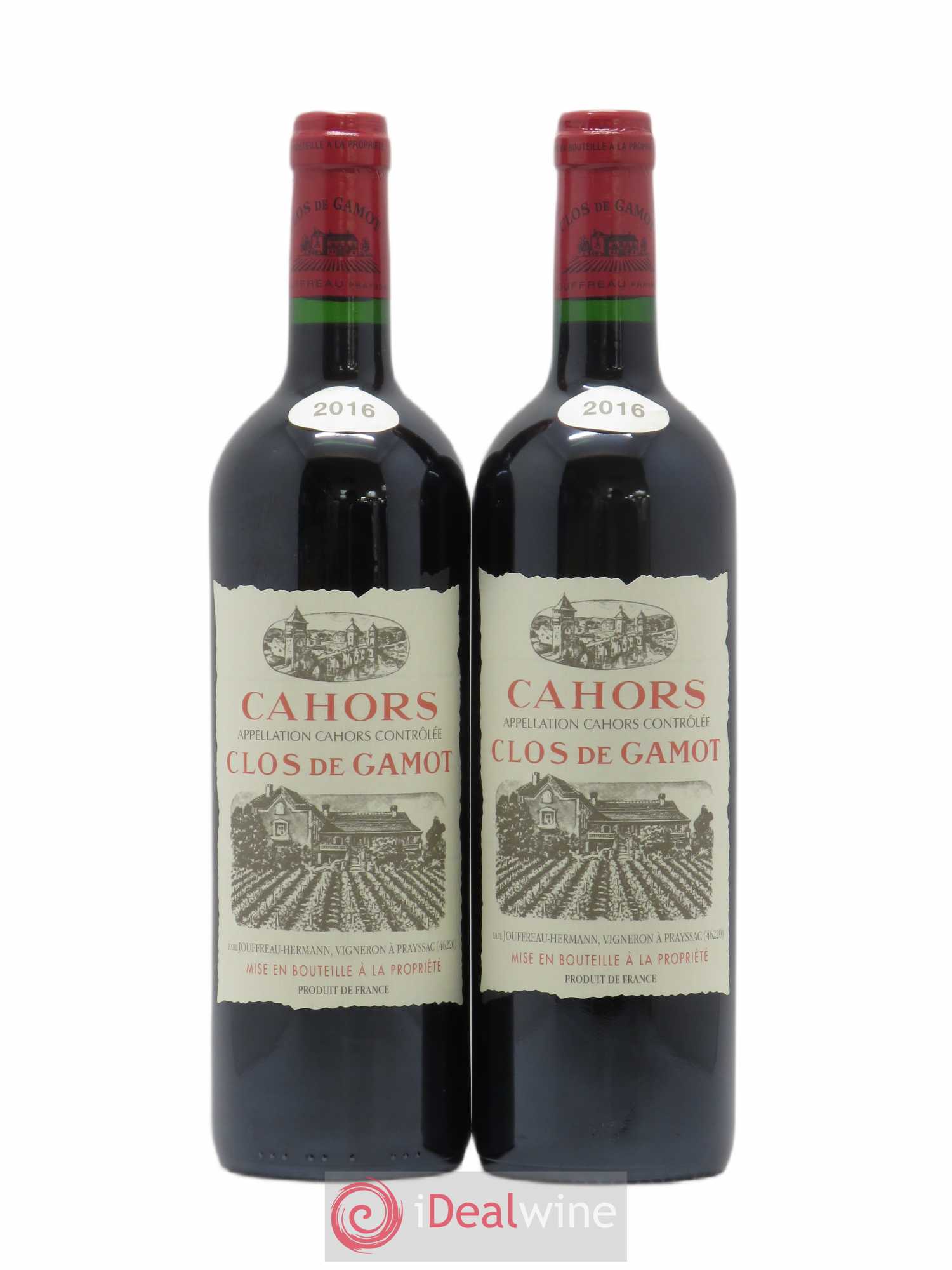Cahors Clos de Gamot famille Jouffreau 2016 - Lot de 2 bouteilles - 0