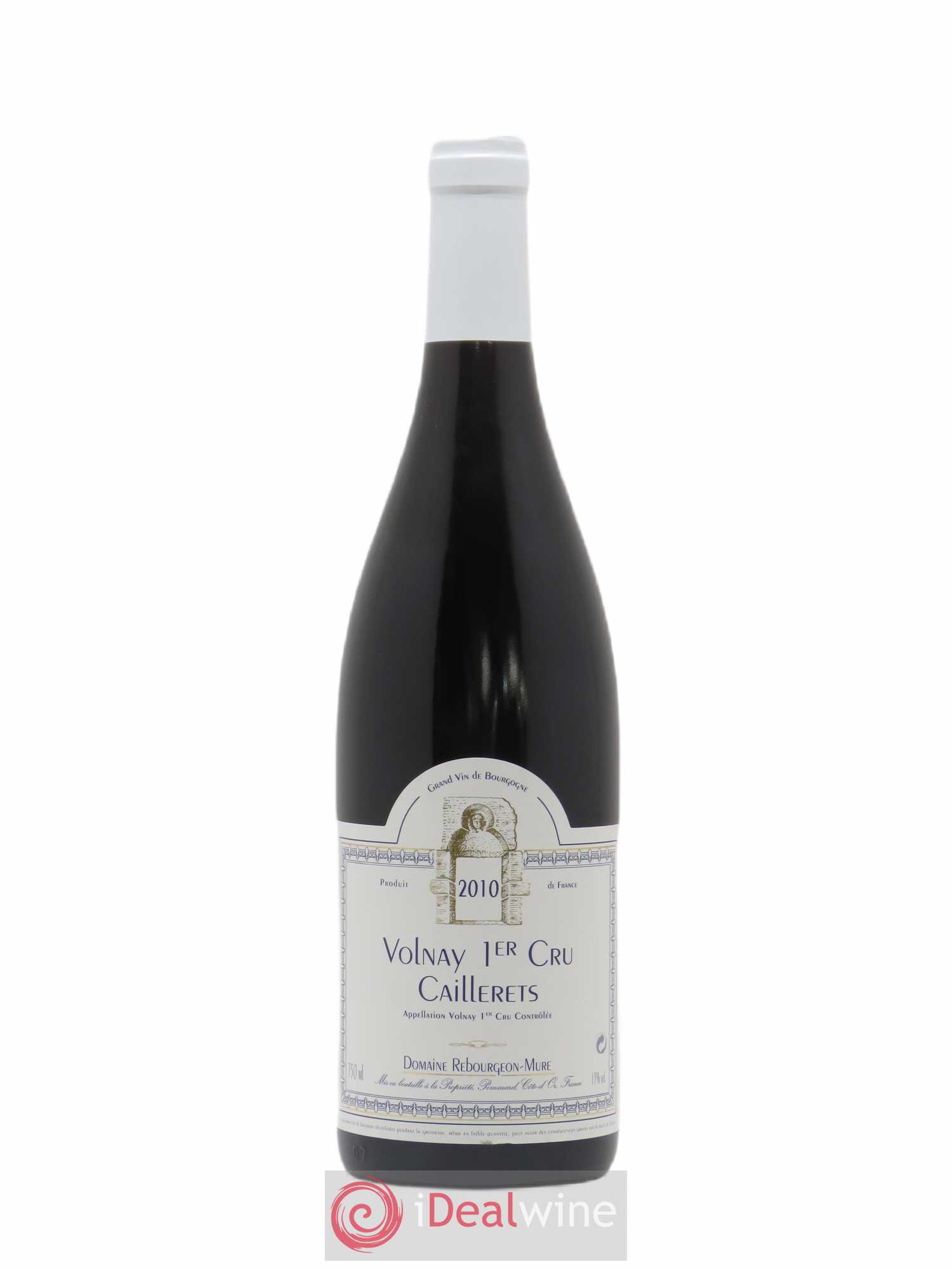 Volnay 1er Cru Caillerets Domaine Rebourgeon Mure 2010 - Lot de 1 bouteille - 0