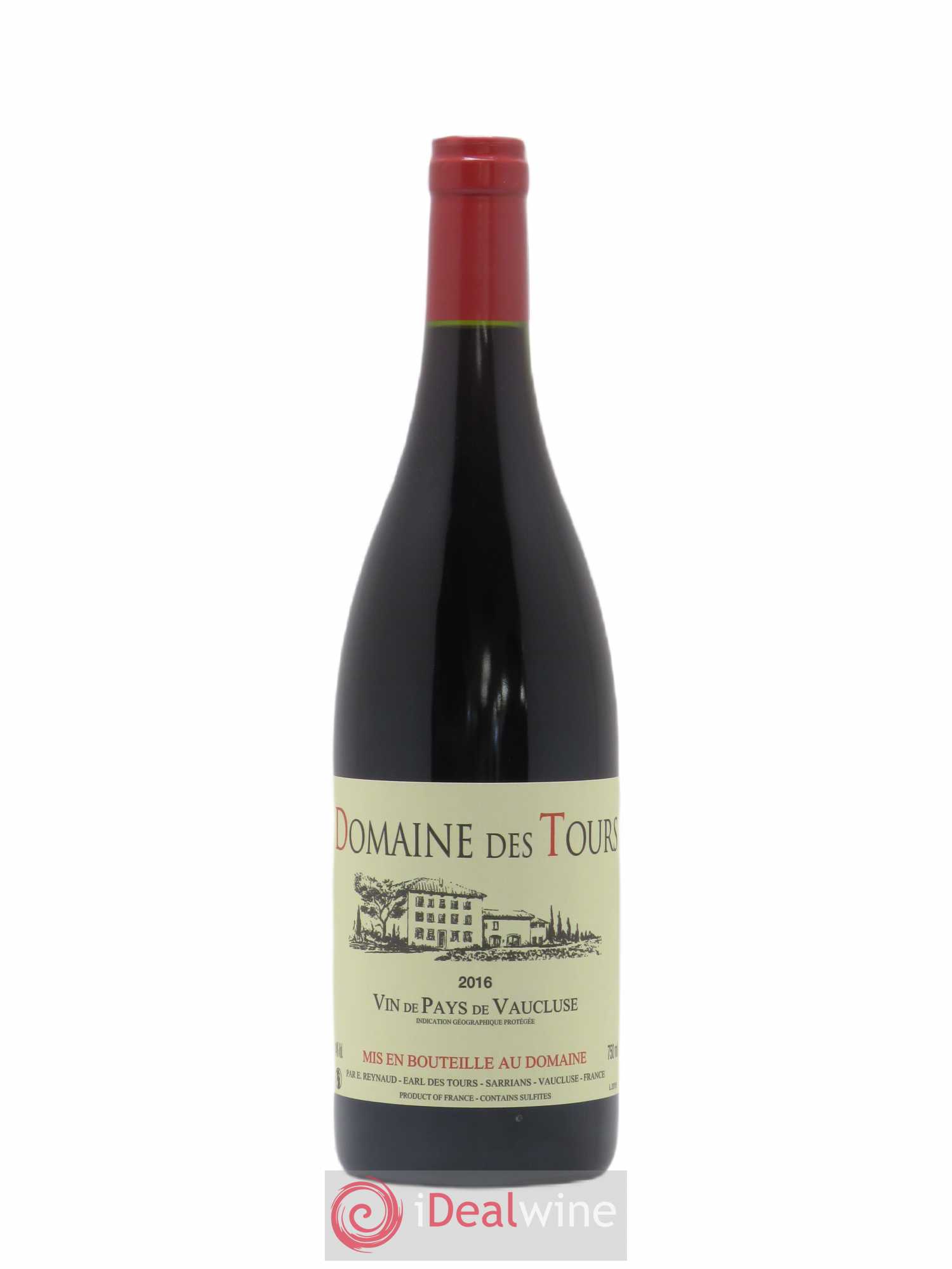 Vaucluse (Vin de Pays de Vaucluse) Domaine des Tours Emmanuel Reynaud 2016 - Lot de 1 bouteille - 0