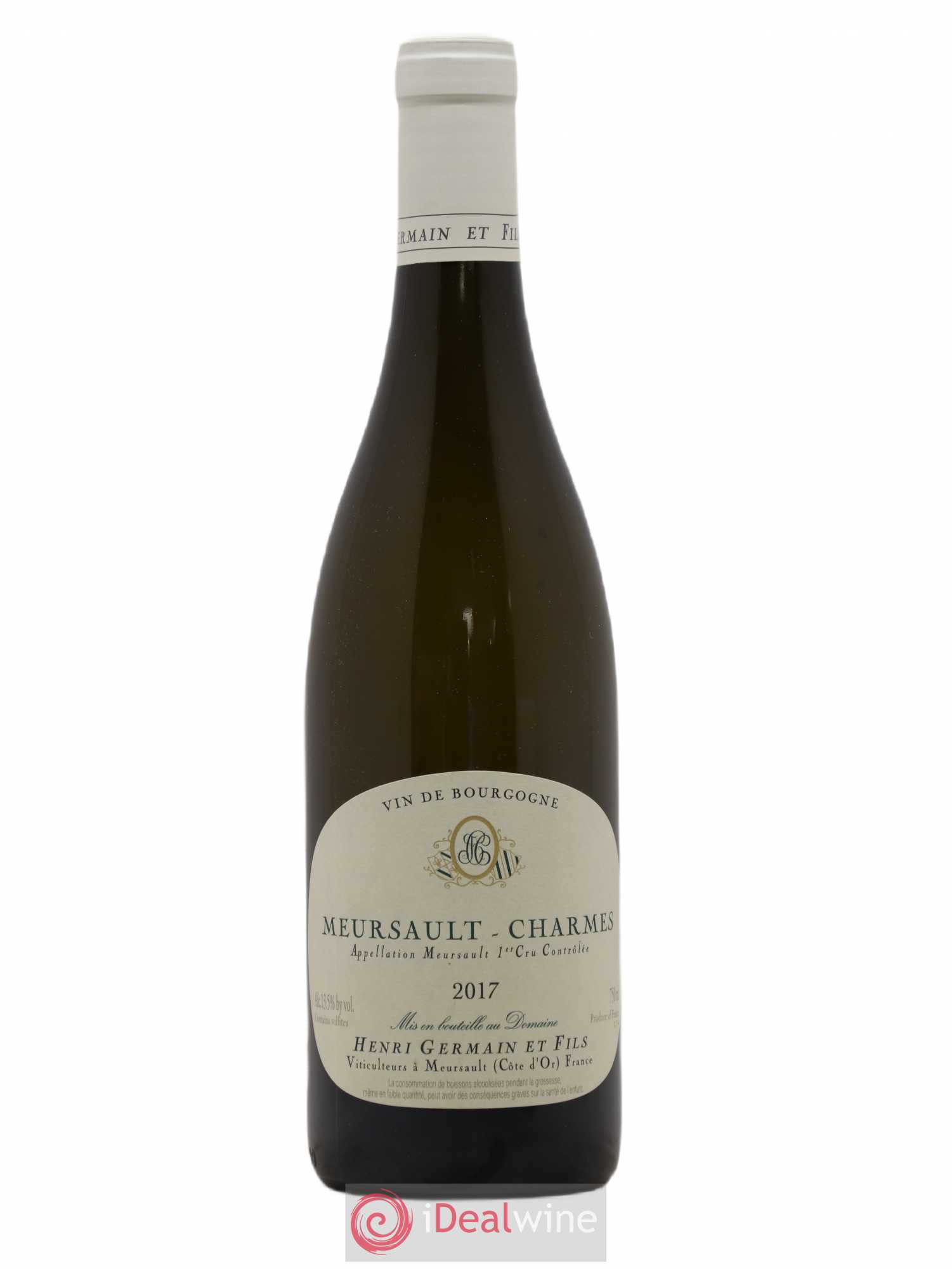 Meursault 1er Cru Charmes Henri Germain 2017 - Lot de 1 bouteille - 0