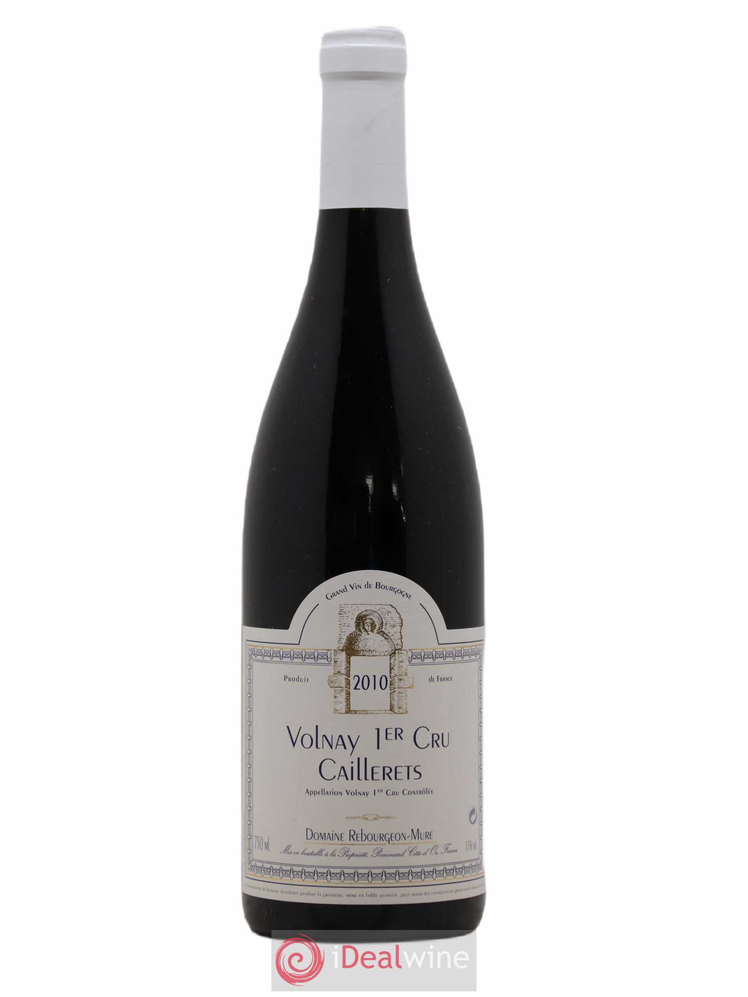 Volnay 1er Cru Caillerets Domaine Rebourgeon Mure 2010 - Lot de 1 bouteille - 0