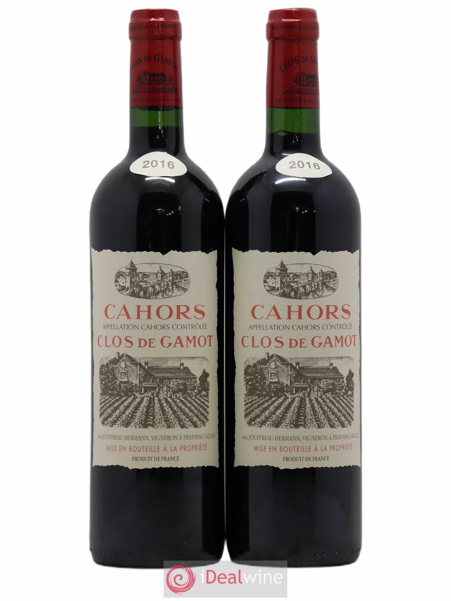 Cahors Clos de Gamot famille Jouffreau 2016 - Lot de 2 bouteilles - 0