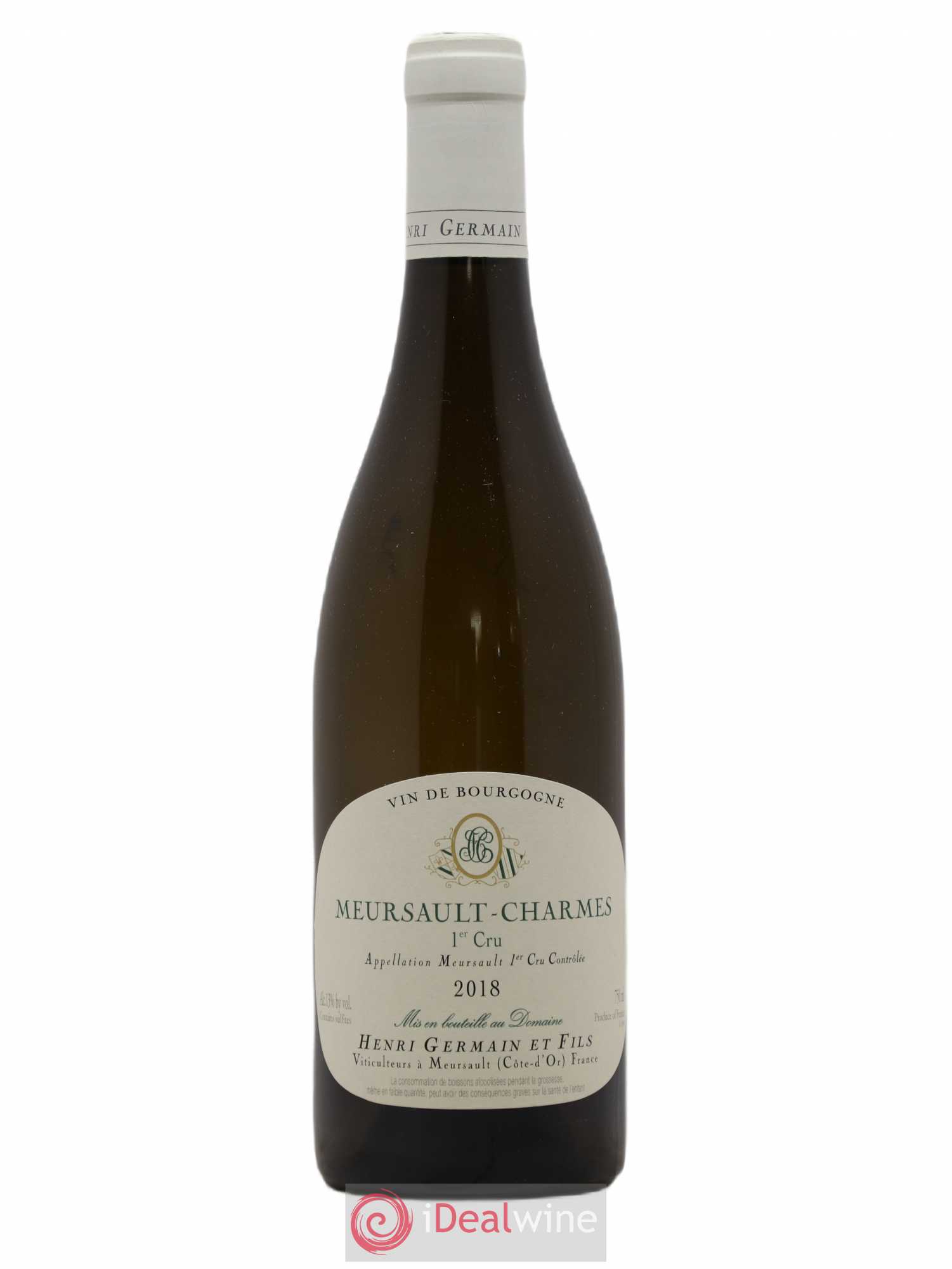 Meursault 1er Cru Charmes Henri Germain 2018 - Lot de 1 bouteille - 0