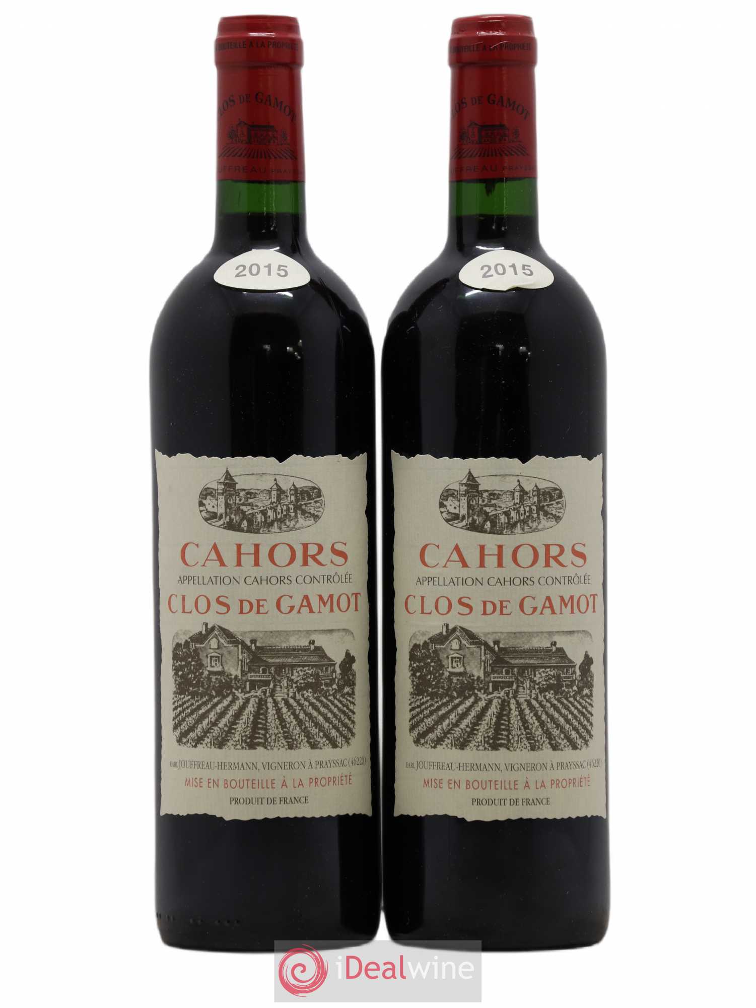 Cahors Clos de Gamot famille Jouffreau 2015 - Lot de 2 bouteilles - 0