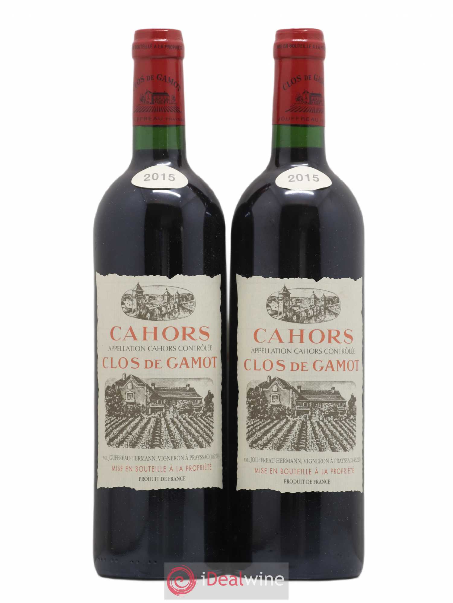 Cahors Clos de Gamot famille Jouffreau 2015 - Lot de 2 bouteilles - 0
