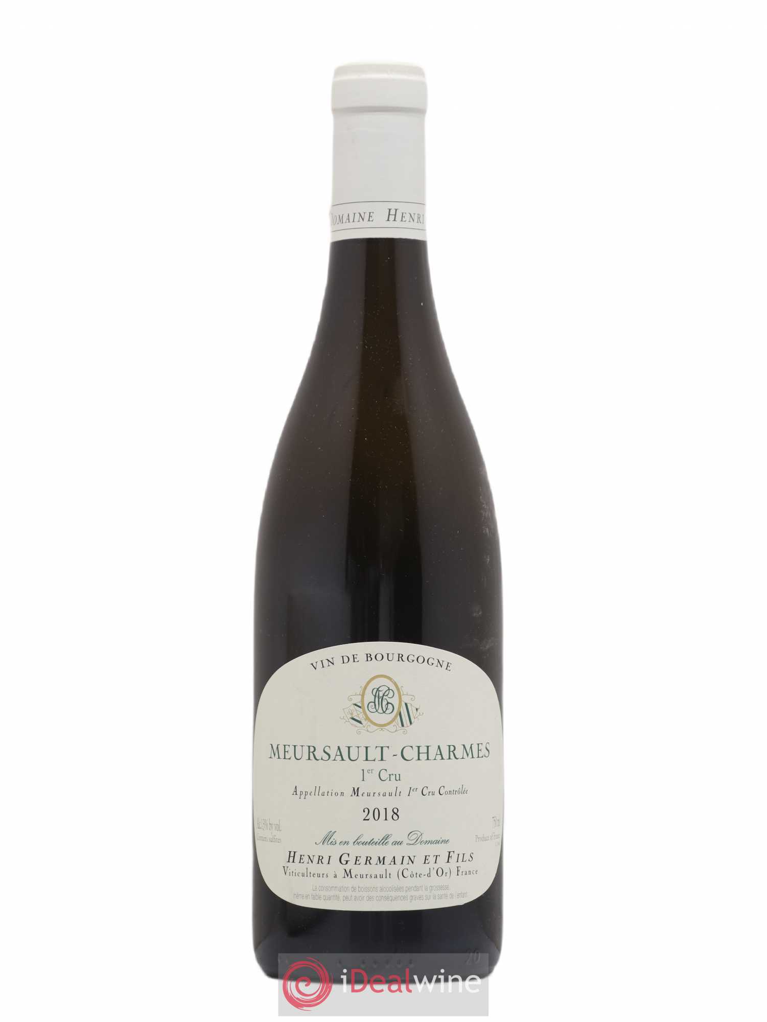 Meursault 1er Cru Charmes Henri Germain 2018 - Lot de 1 bouteille - 0