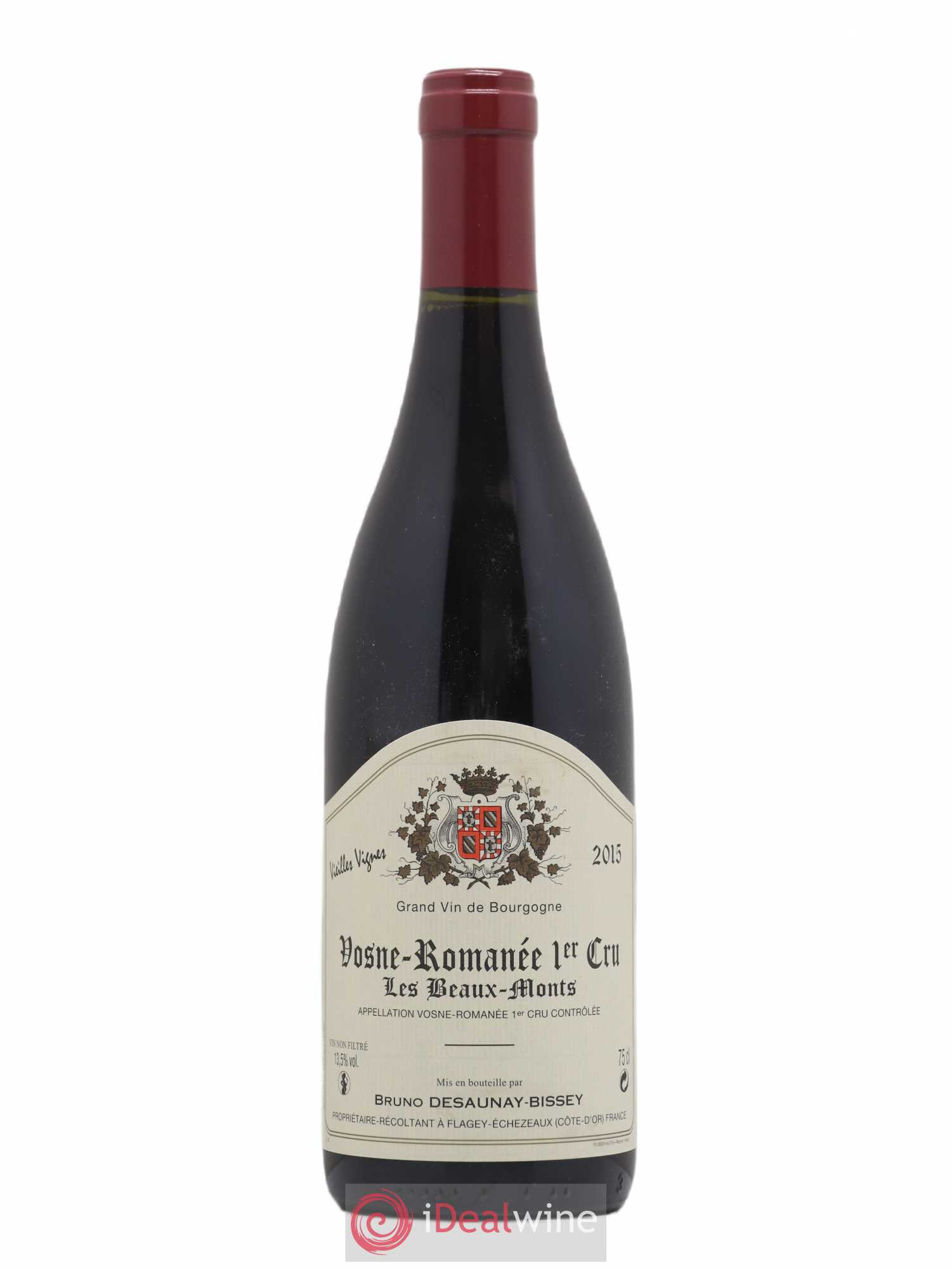 Vosne-Romanée 1er Cru Les Beaux Monts Vieilles Vignes Bruno Desauney-Bissey 2015 - Lot de 1 bouteille - 0