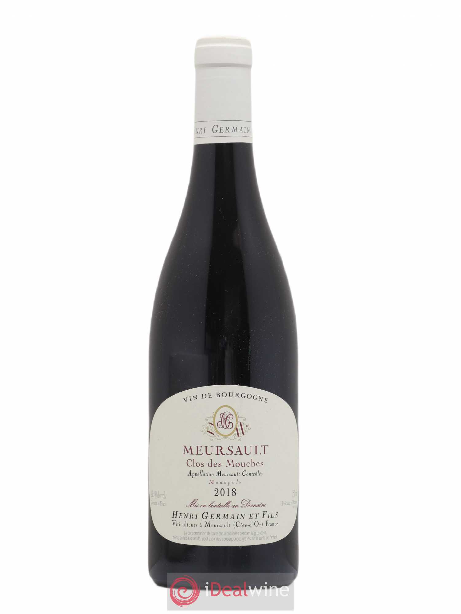 Meursault Clos des Mouches Henri Germain 2018 - Lot de 1 bouteille - 0