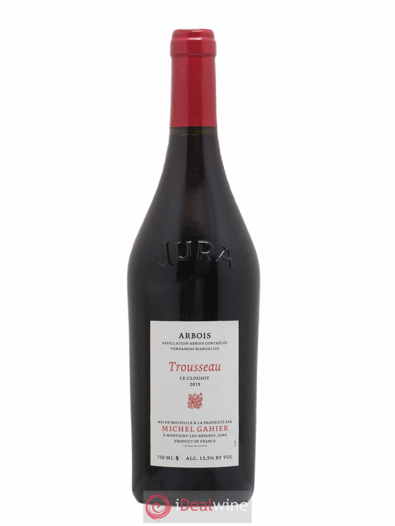 Arbois Trousseau Le Clousot Michel Gahier 2019 - Lot de 1 bouteille - 0