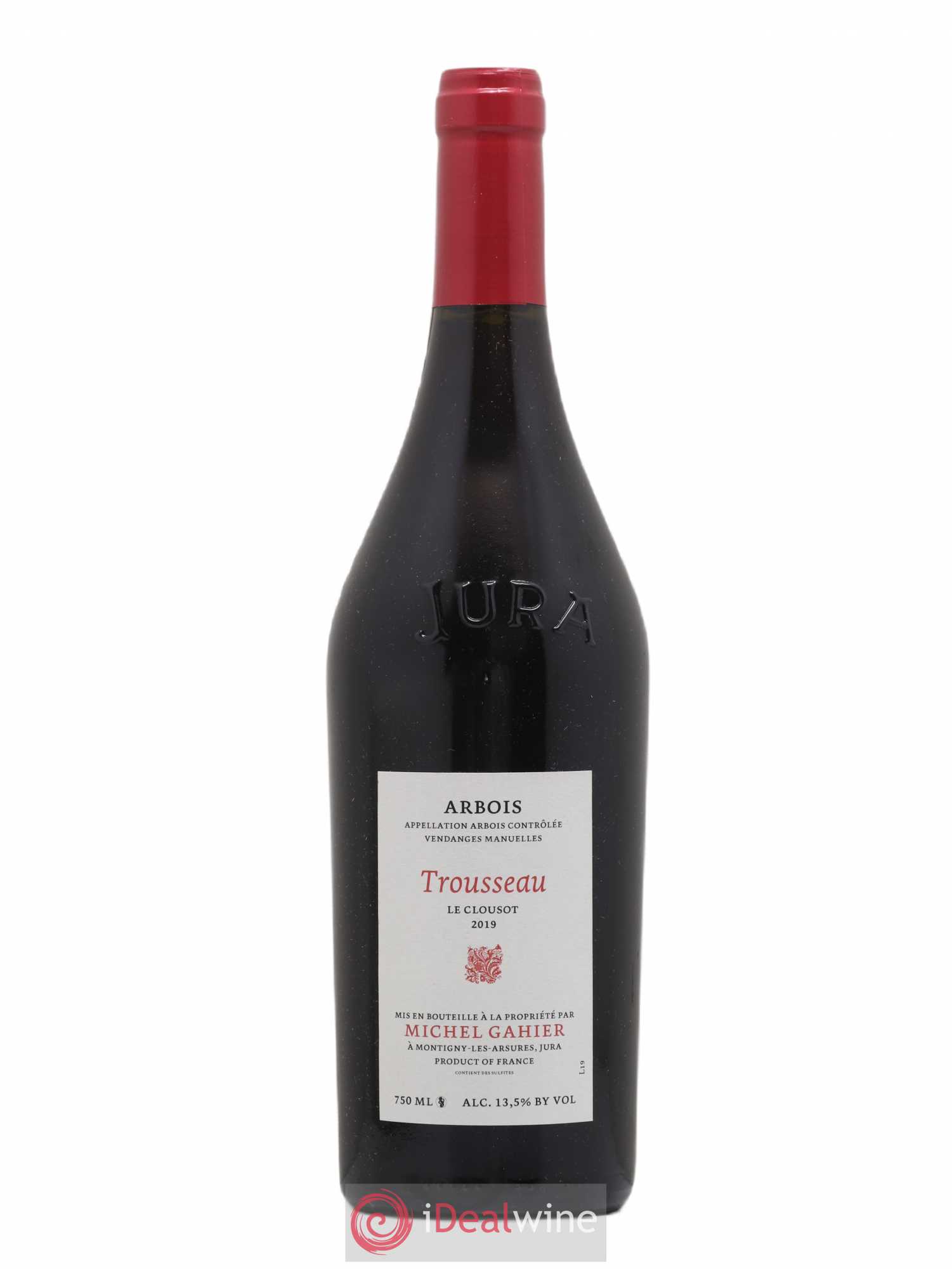 Arbois Trousseau Le Clousot Michel Gahier 2019 - Lot de 1 bouteille - 0