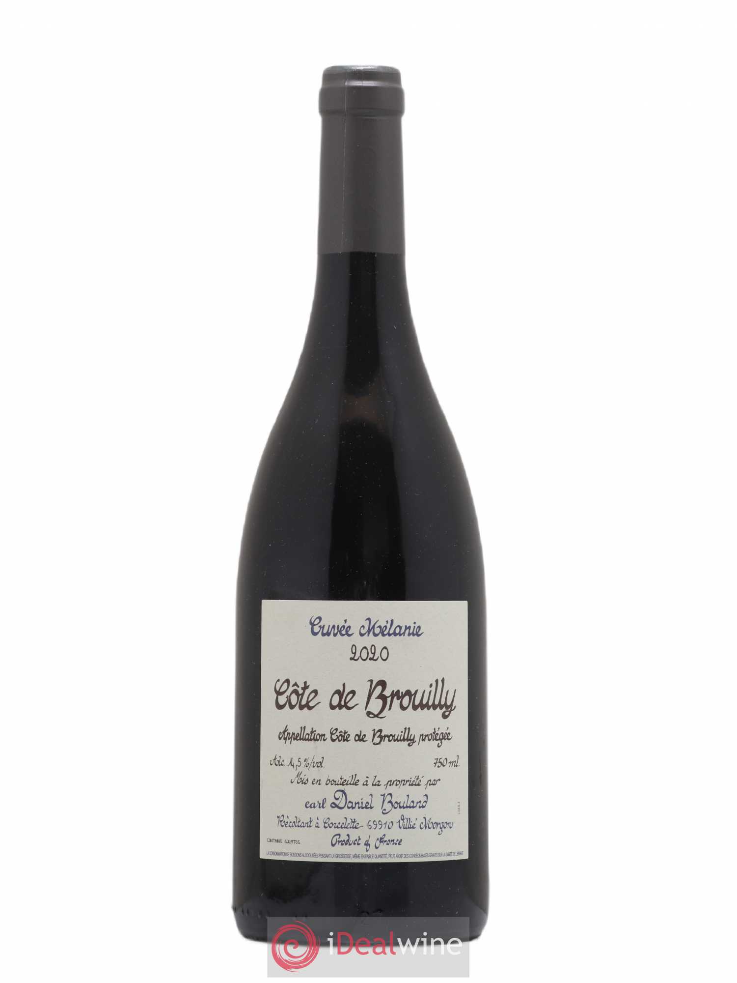 Côte de Brouilly Cuvée Mélanie Daniel Bouland (Domaine) 2020 - Lot de 1 bouteille - 0