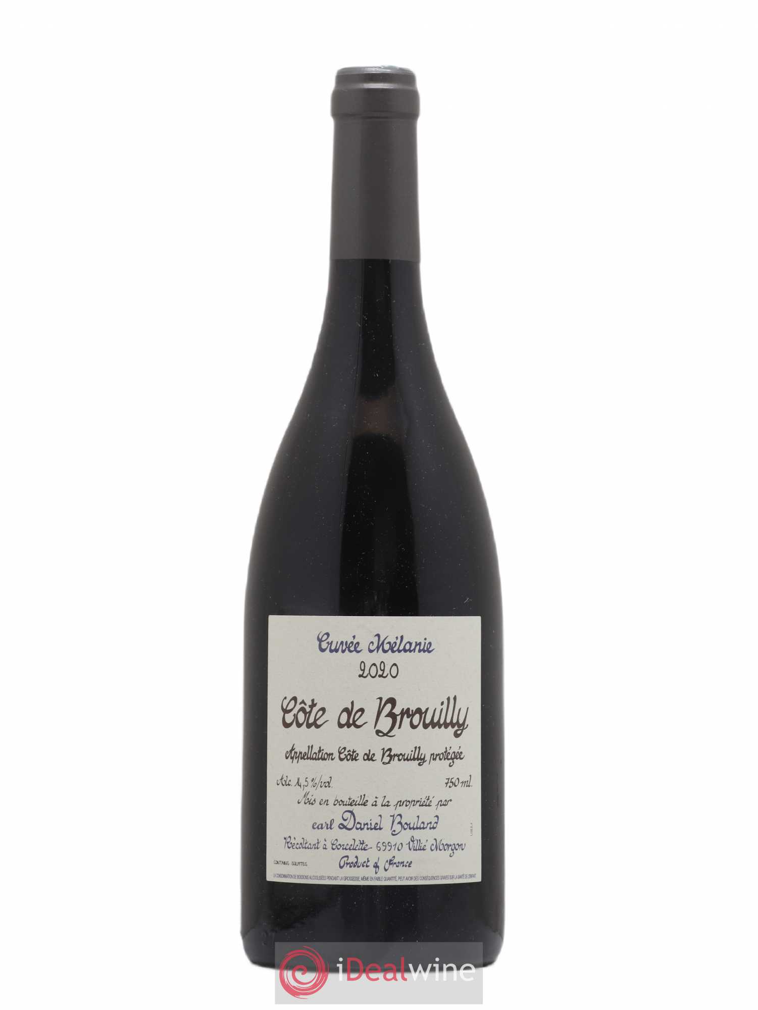 Côte de Brouilly Cuvée Mélanie Daniel Bouland (Domaine) 2020 - Lot de 1 bouteille - 0