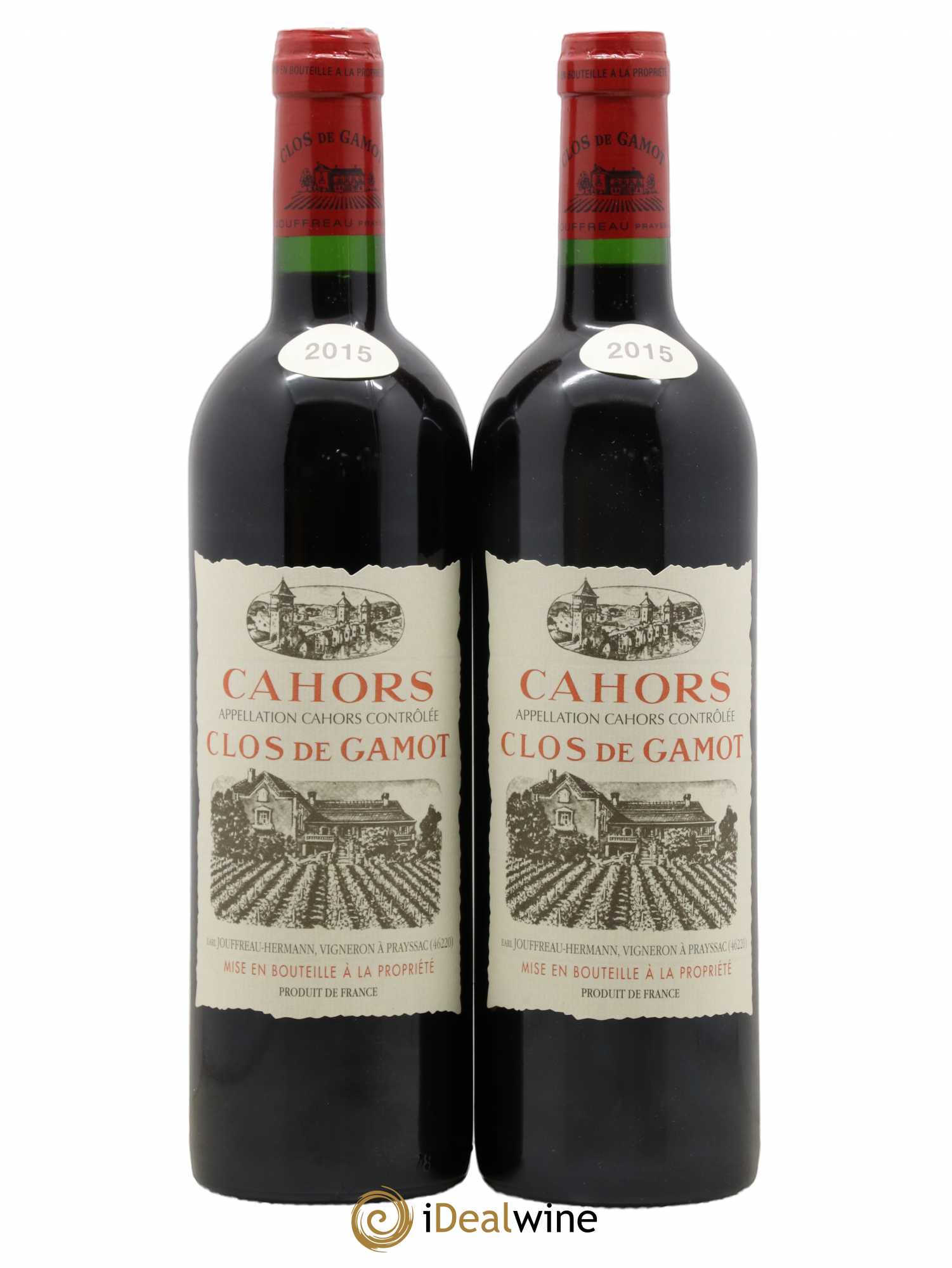 Cahors Clos de Gamot famille Jouffreau 2015 - Lot de 2 bouteilles - 0