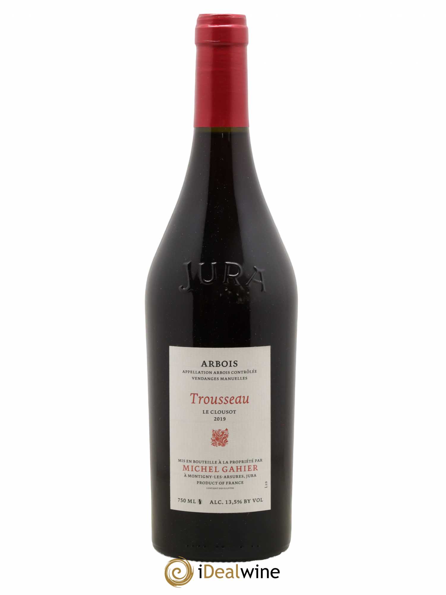 Arbois Trousseau Le Clousot Michel Gahier 2019 - Lot de 1 bouteille - 0