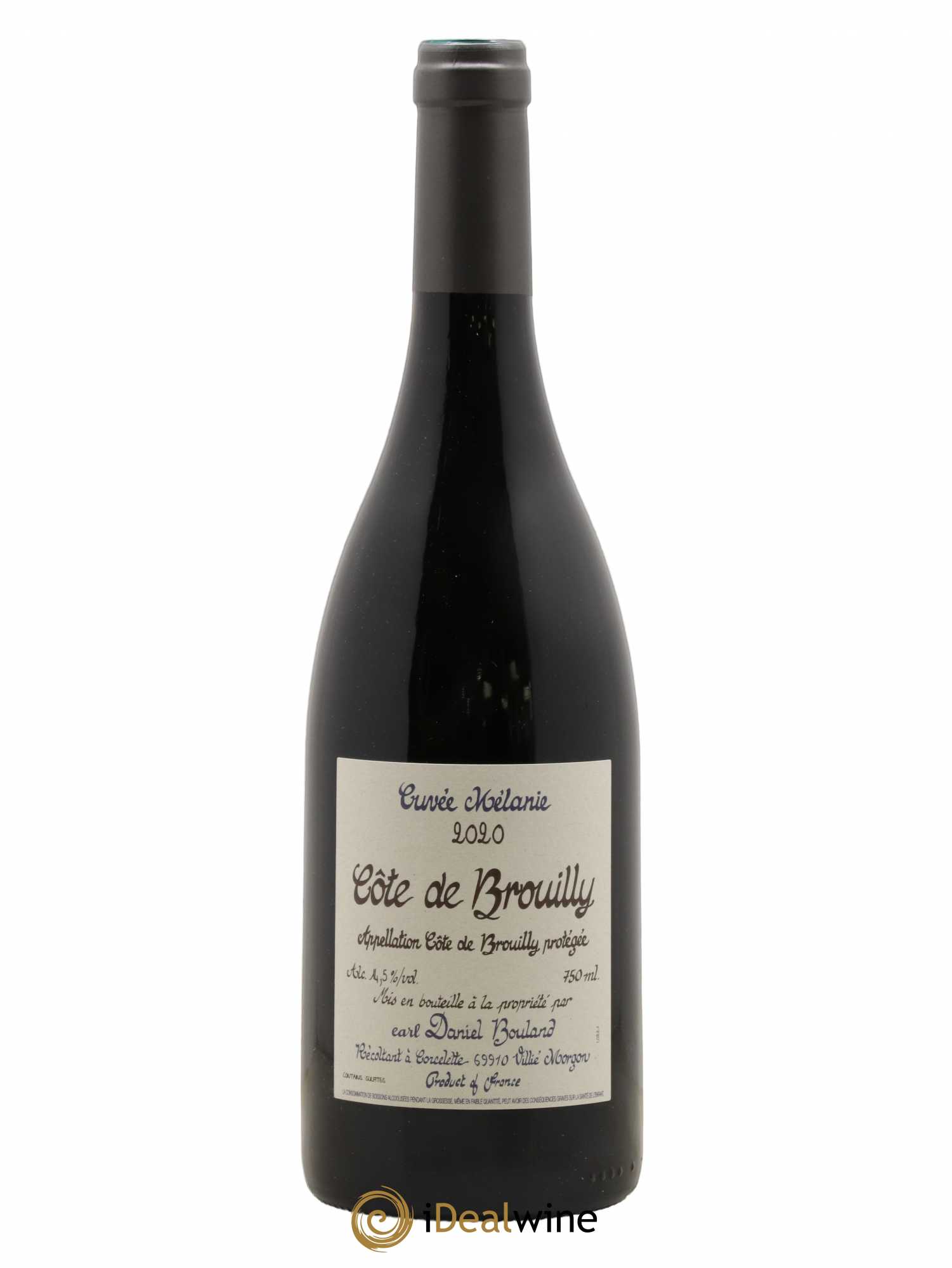 Côte de Brouilly Cuvée Mélanie Daniel Bouland (Domaine) 2020 - Lot de 1 bouteille - 0
