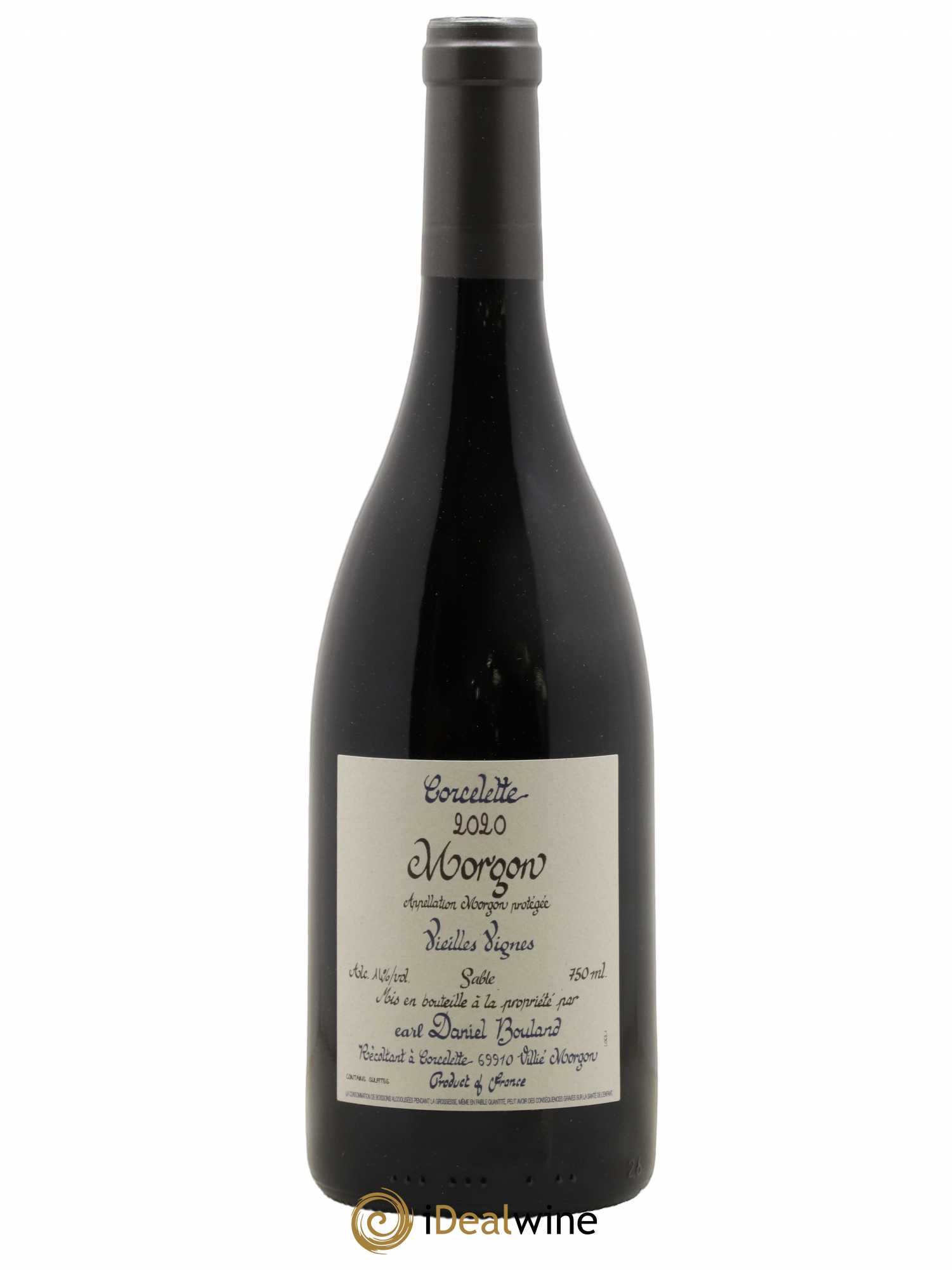 Morgon Corcelette Vieilles Vignes Sables Daniel Bouland (Domaine) 2020 - Lot de 1 bouteille - 0