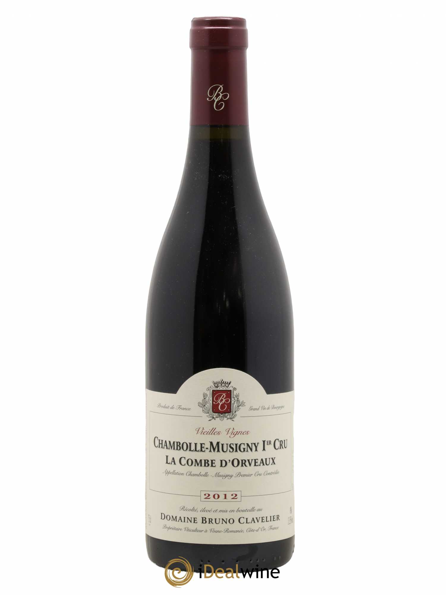 Chambolle-Musigny 1er Cru La Combe d'Orveaux Vieilles Vignes Bruno Clavelier 2012 - Lot de 1 bouteille - 0