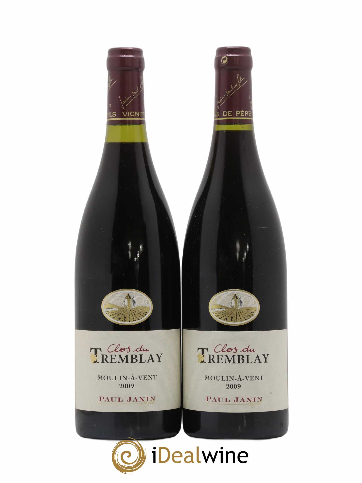 Moulin-à-Vent Clos du Tremblay Paul Janin (Domaine) 2009 - Lot de 2 bouteilles - 0
