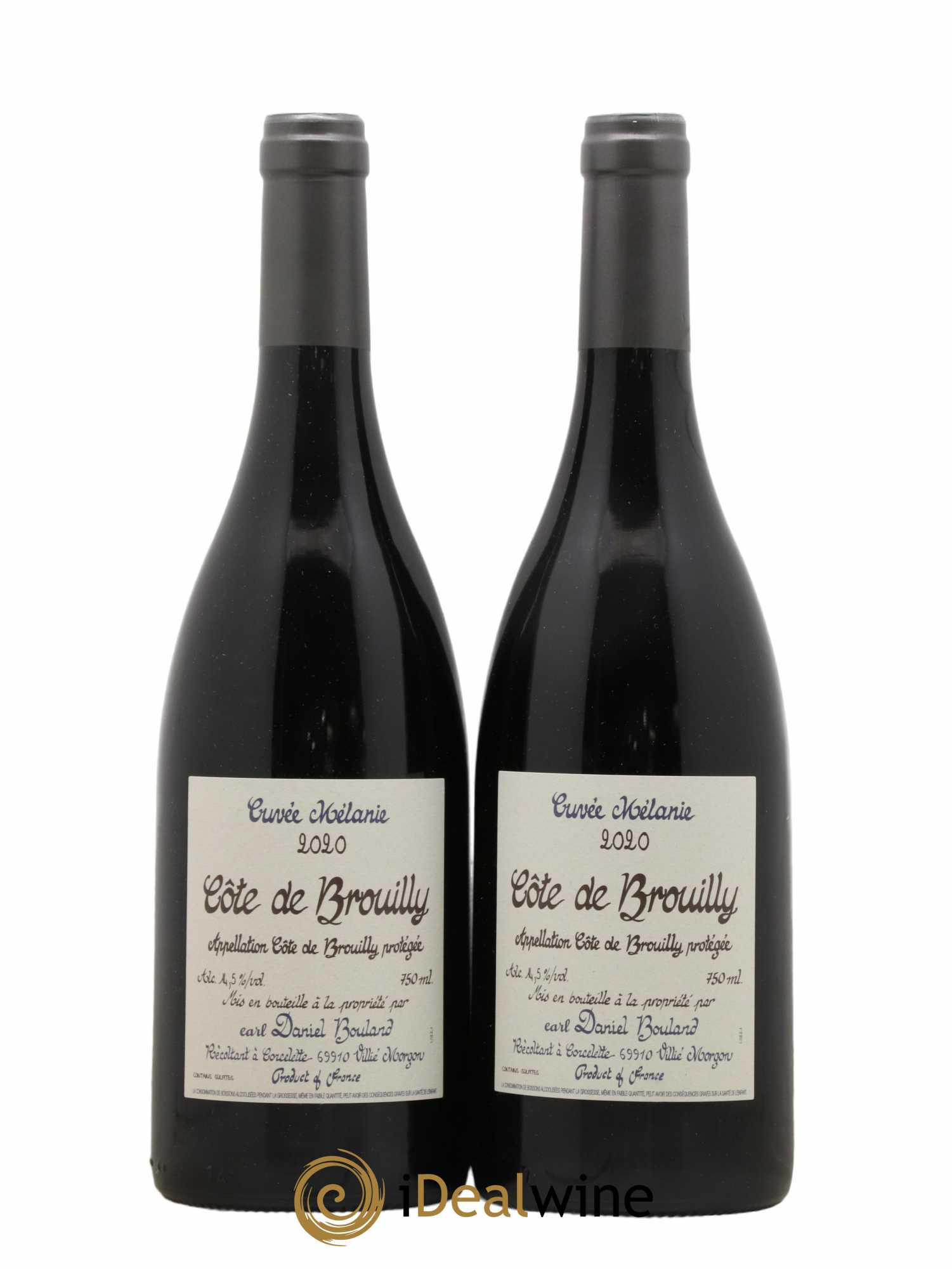 Côte de Brouilly Cuvée Mélanie Daniel Bouland (Domaine) 2020 - Lot de 2 bouteilles - 0