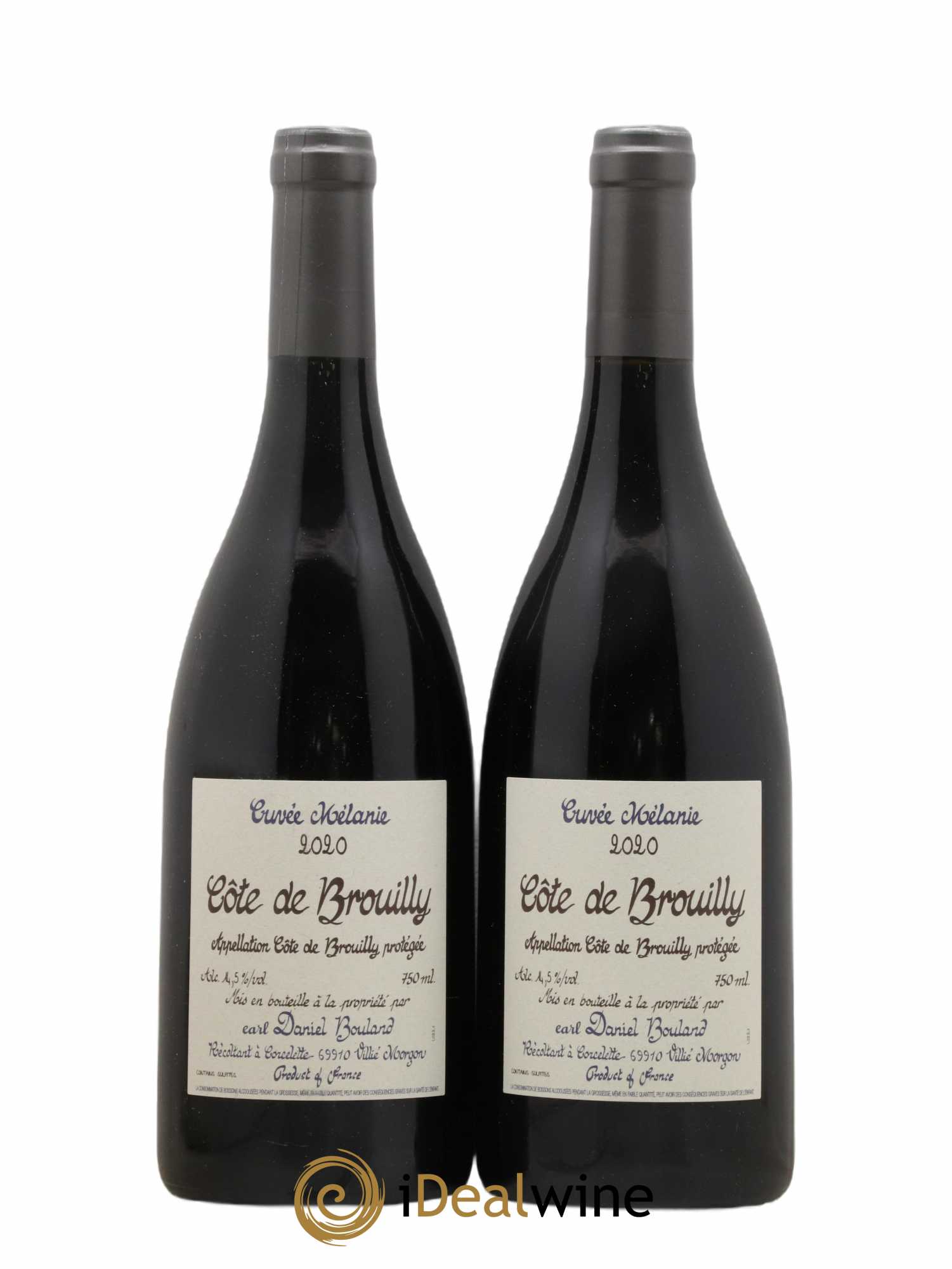 Côte de Brouilly Cuvée Mélanie Daniel Bouland (Domaine) 2020 - Lot of 2 bottles - 0