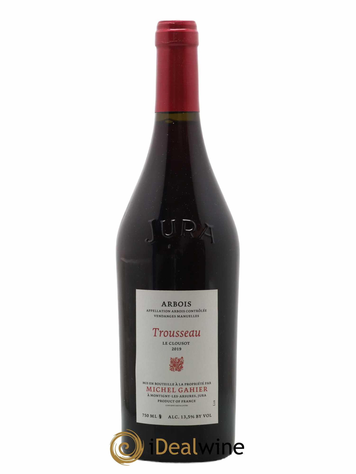 Arbois Trousseau Le Clousot Michel Gahier 2019 - Lot de 1 bouteille - 0