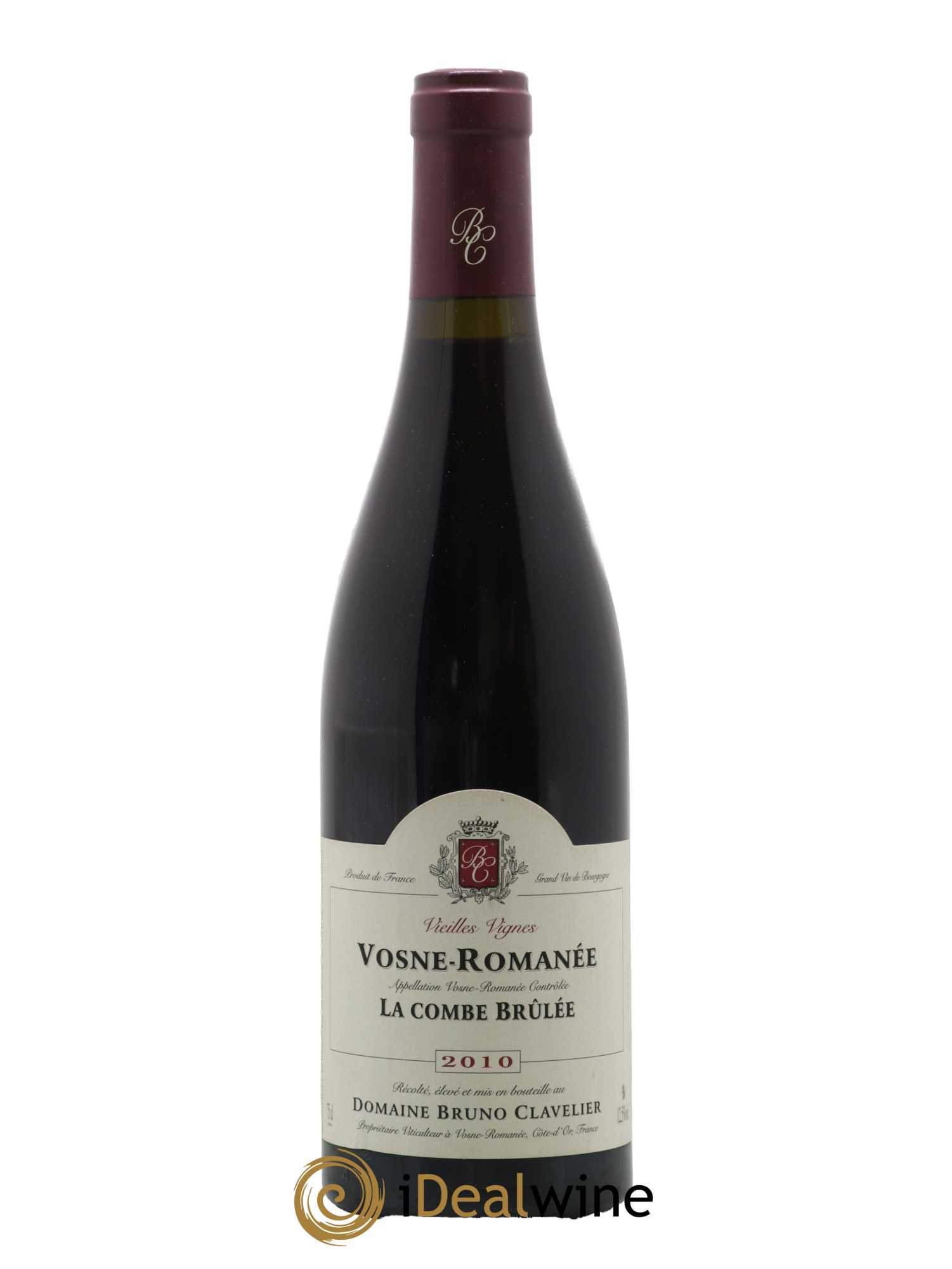Vosne-Romanée Vieilles vignes La Combe Brûlée Bruno Clavelier 2010 - Lot de 1 bouteille - 0