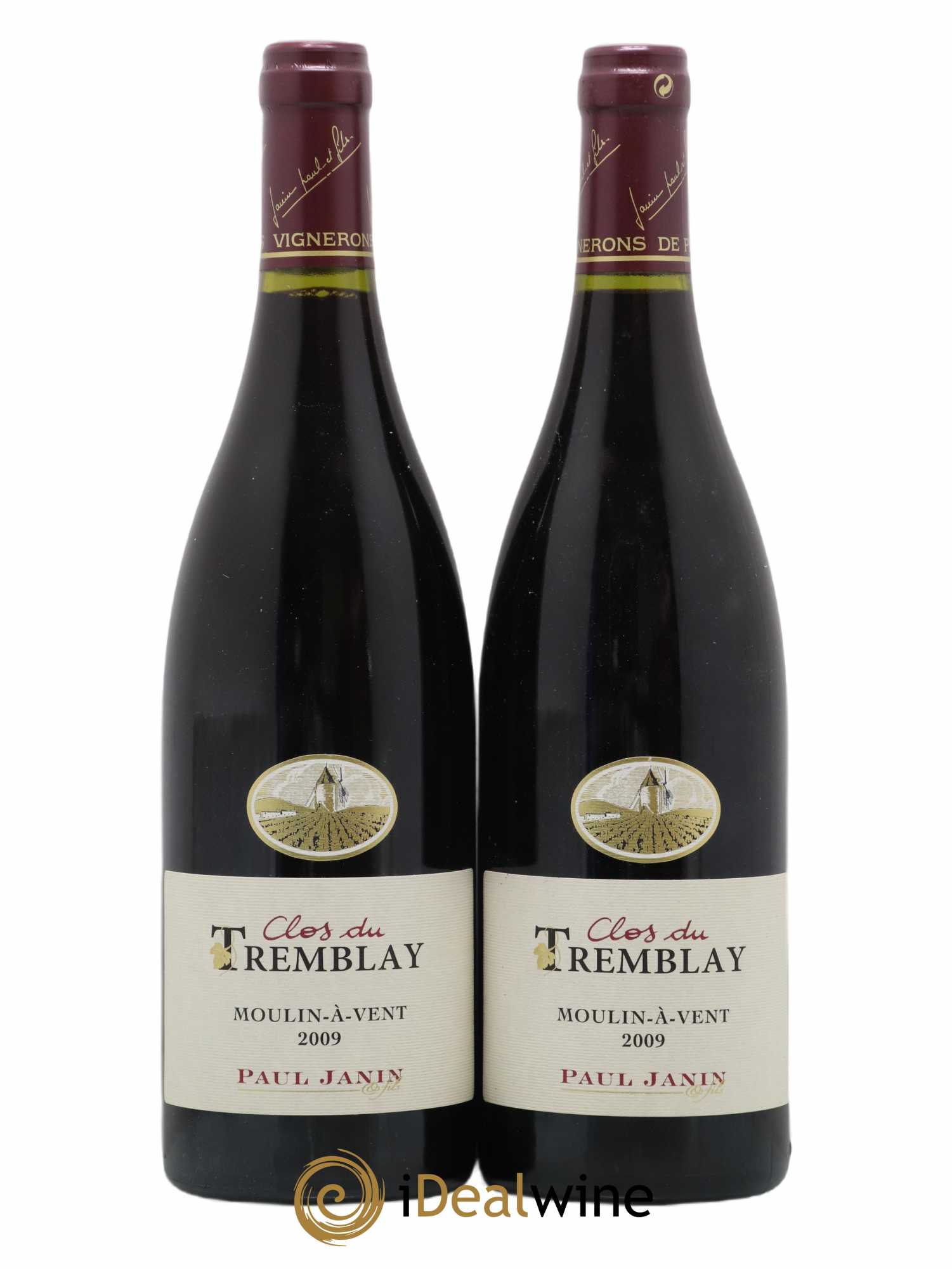 Moulin-à-Vent Clos du Tremblay Paul Janin (Domaine) (sans prix de réserve) 2009 - Lot de 2 bouteilles - 0