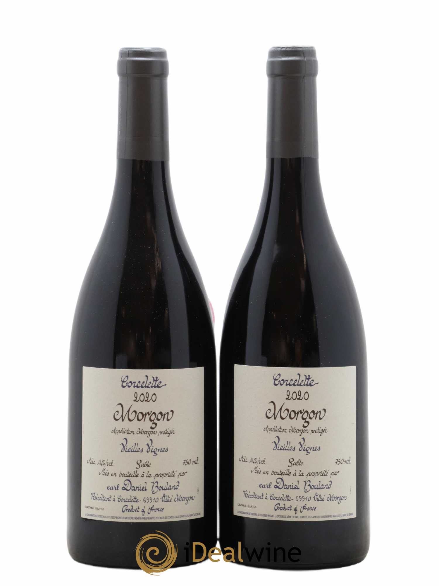 Morgon Corcelette Vieilles Vignes Sables Daniel Bouland (Domaine) 2020 - Lot de 2 bouteilles - 0