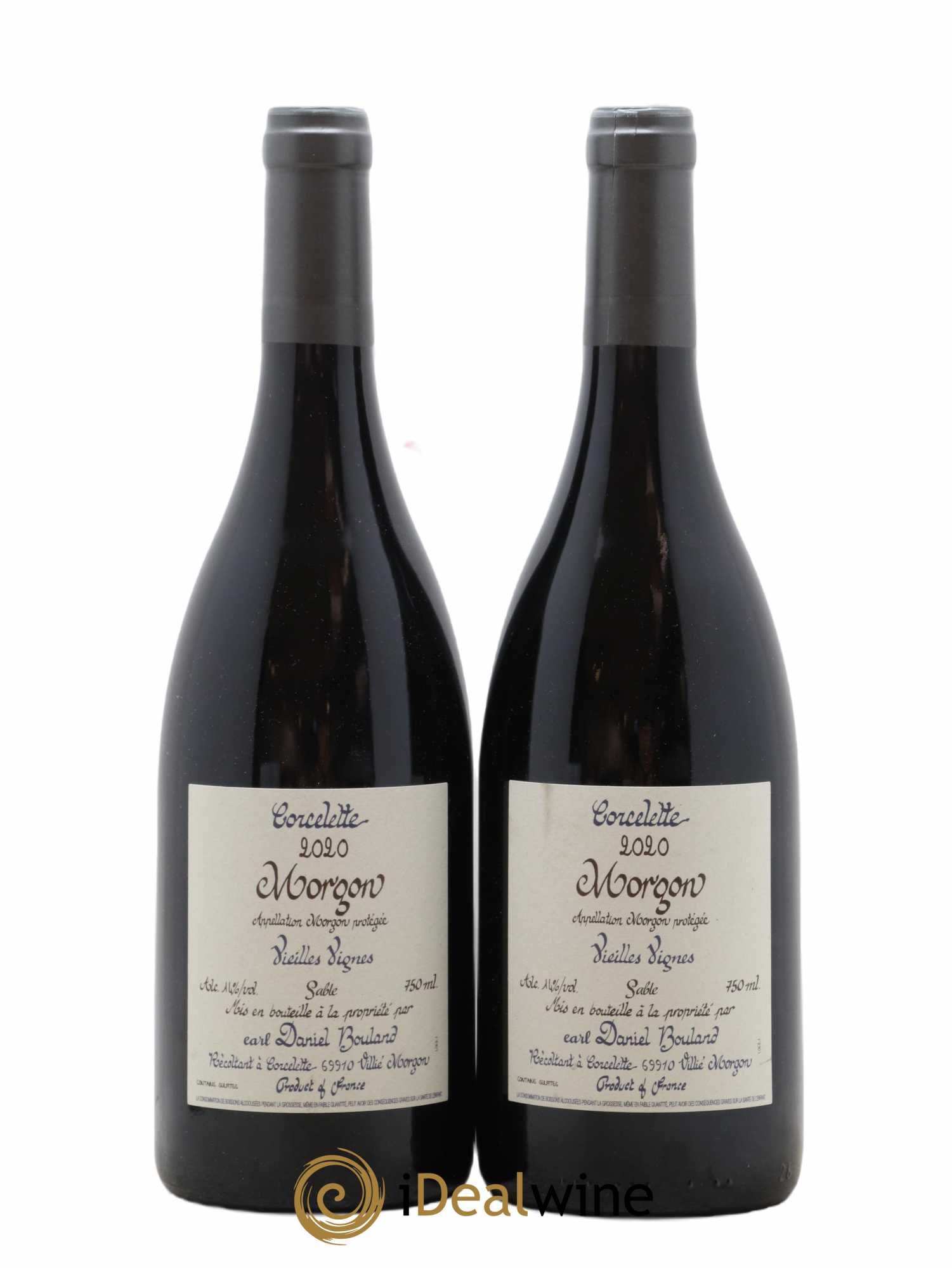 Morgon Corcelette Vieilles Vignes Sables Daniel Bouland (Domaine) 2020 - Lot de 2 bouteilles - 0