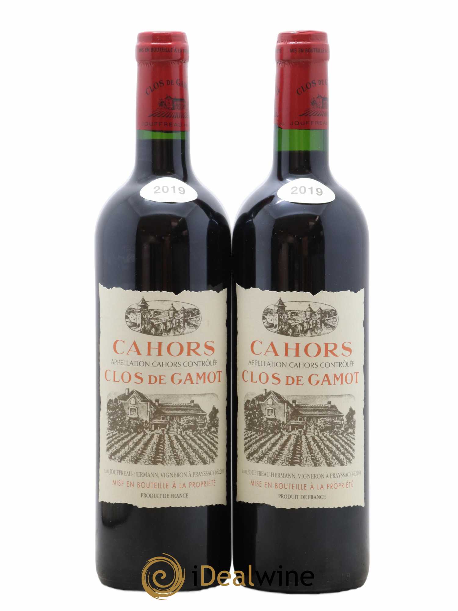 Cahors Clos de Gamot famille Jouffreau 2019 - Lot de 2 bouteilles - 0
