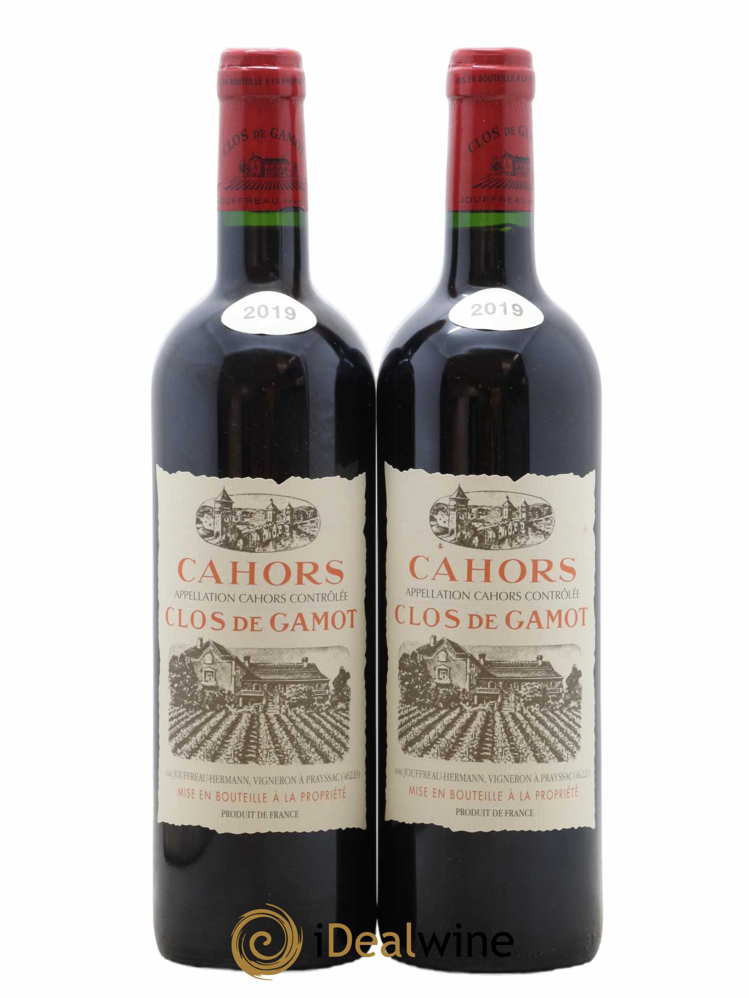 Cahors Clos de Gamot famille Jouffreau 2019 - Lot de 2 bouteilles - 0