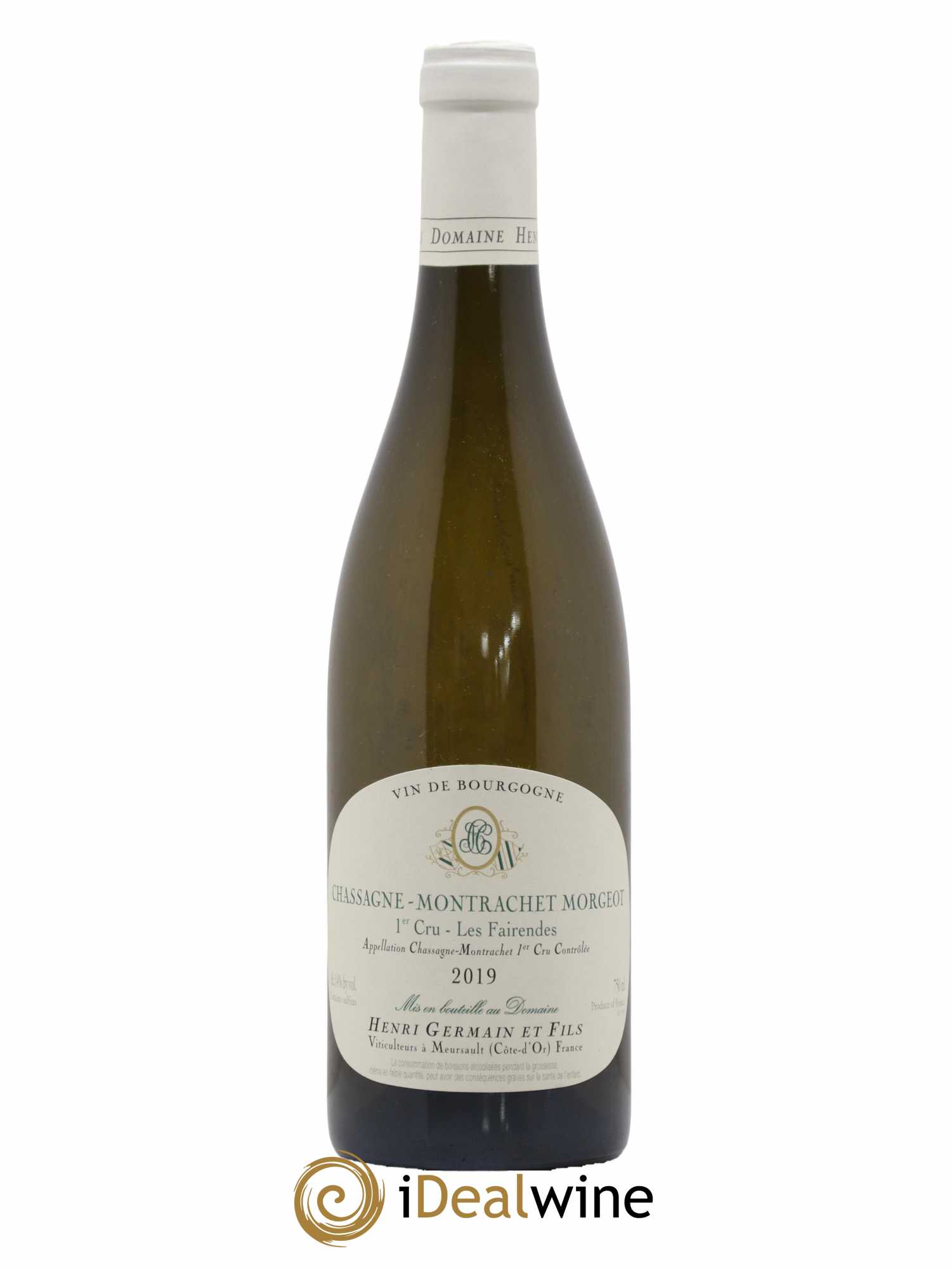 Chassagne-Montrachet 1er Cru Morgeot Les Fairendes Henri Germain 2019 - Lot de 1 bouteille - 0