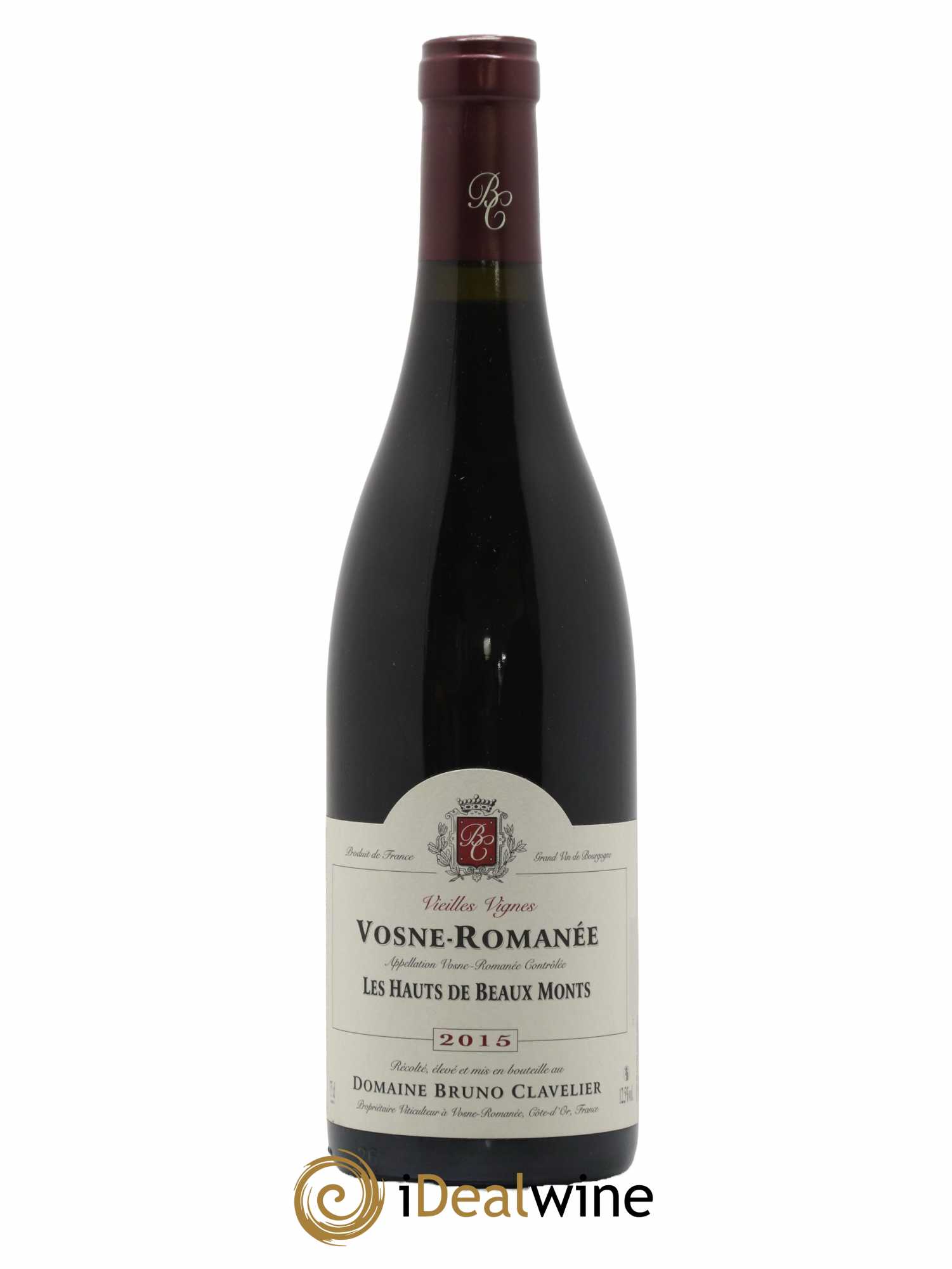 Vosne-Romanée Vieilles Vignes Les Hauts de Beaux Monts Bruno Clavelier 2015 - Lot de 1 bouteille - 0