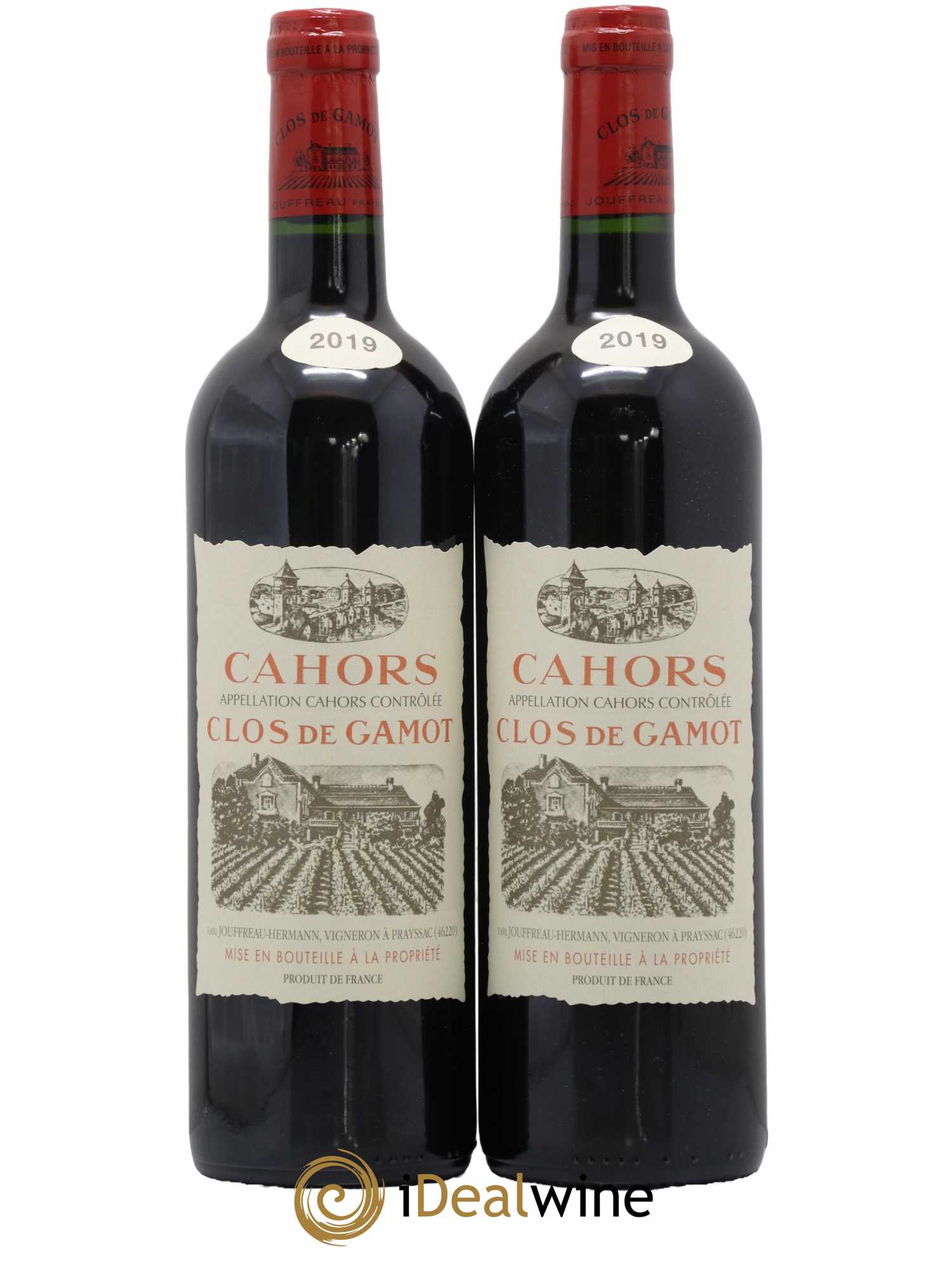 Cahors Clos de Gamot famille Jouffreau 2019 - Lot de 2 bouteilles - 0