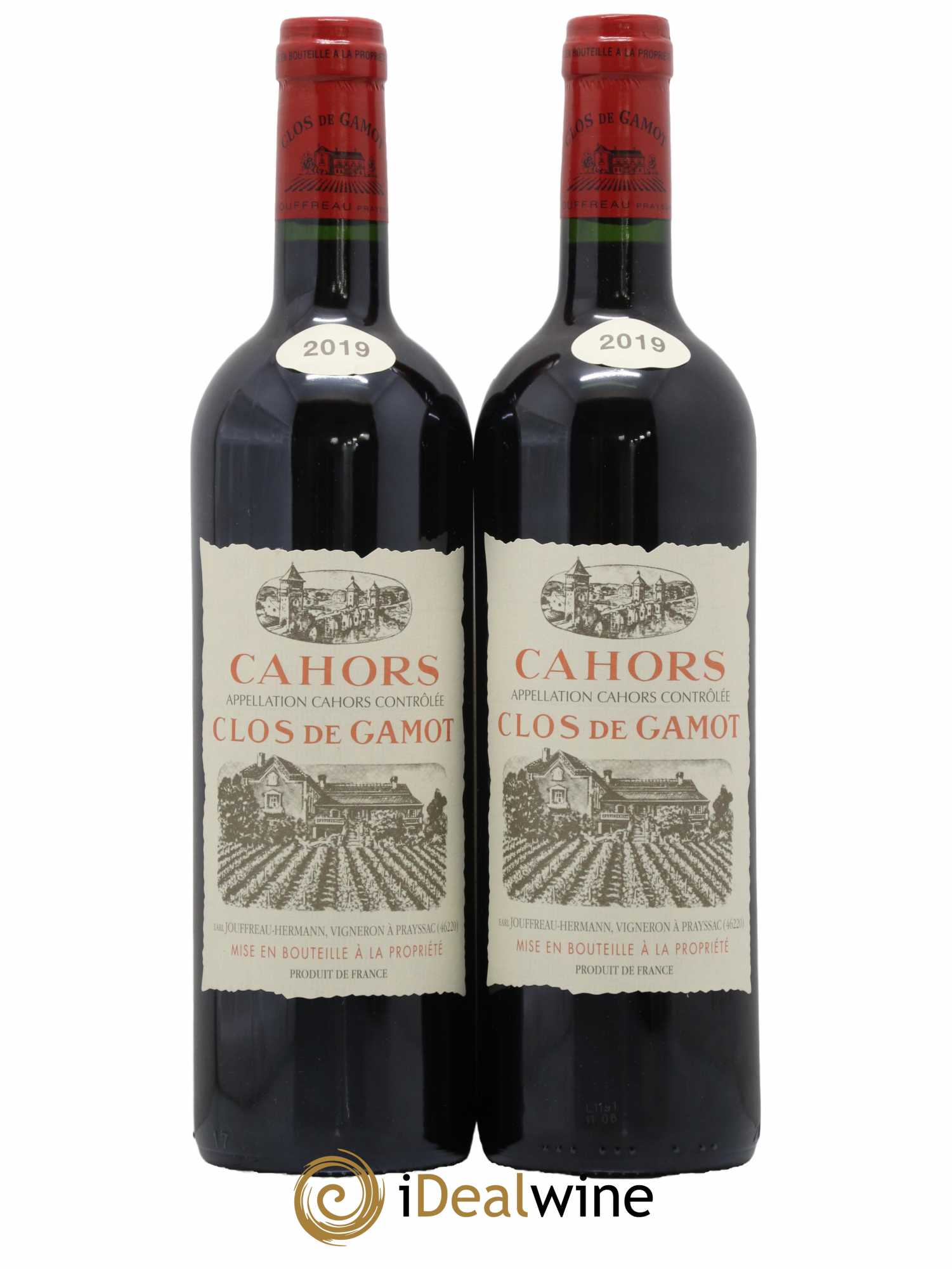 Cahors Clos de Gamot famille Jouffreau 2019 - Lot de 2 bouteilles - 0