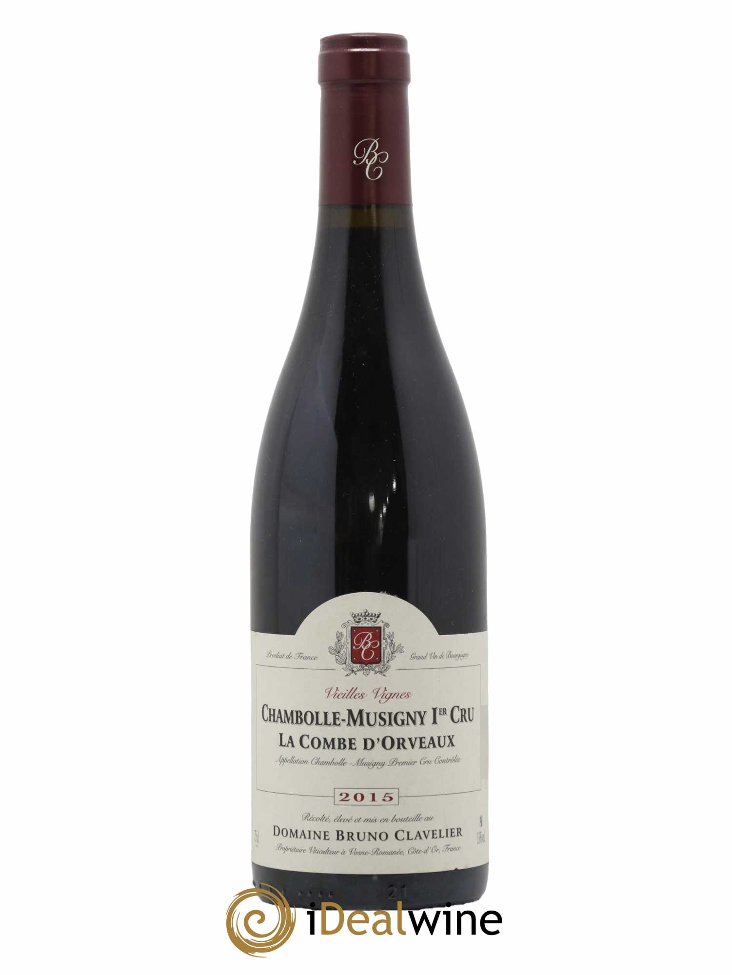 Chambolle-Musigny 1er Cru La Combe d'Orveaux Vieilles Vignes Bruno Clavelier 2015 - Lot de 1 bouteille - 0