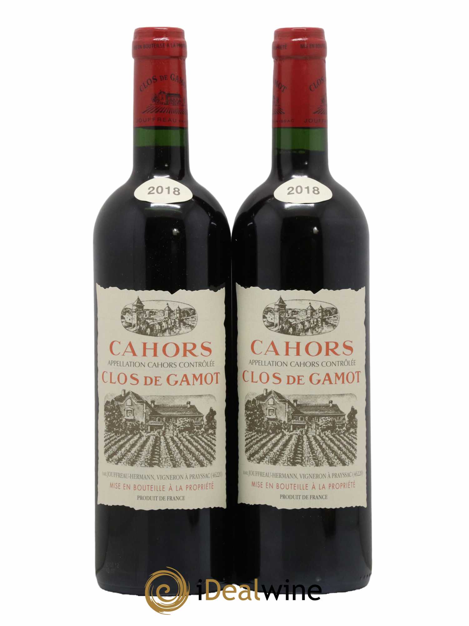 Cahors Clos de Gamot famille Jouffreau 2018 - Lot de 2 bouteilles - 0