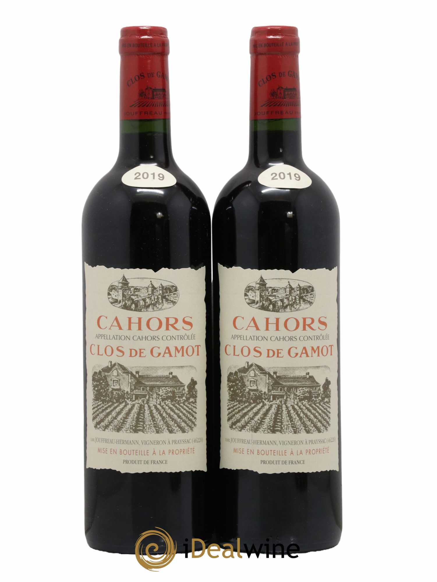 Cahors Clos de Gamot famille Jouffreau 2019 - Lot de 2 bouteilles - 0