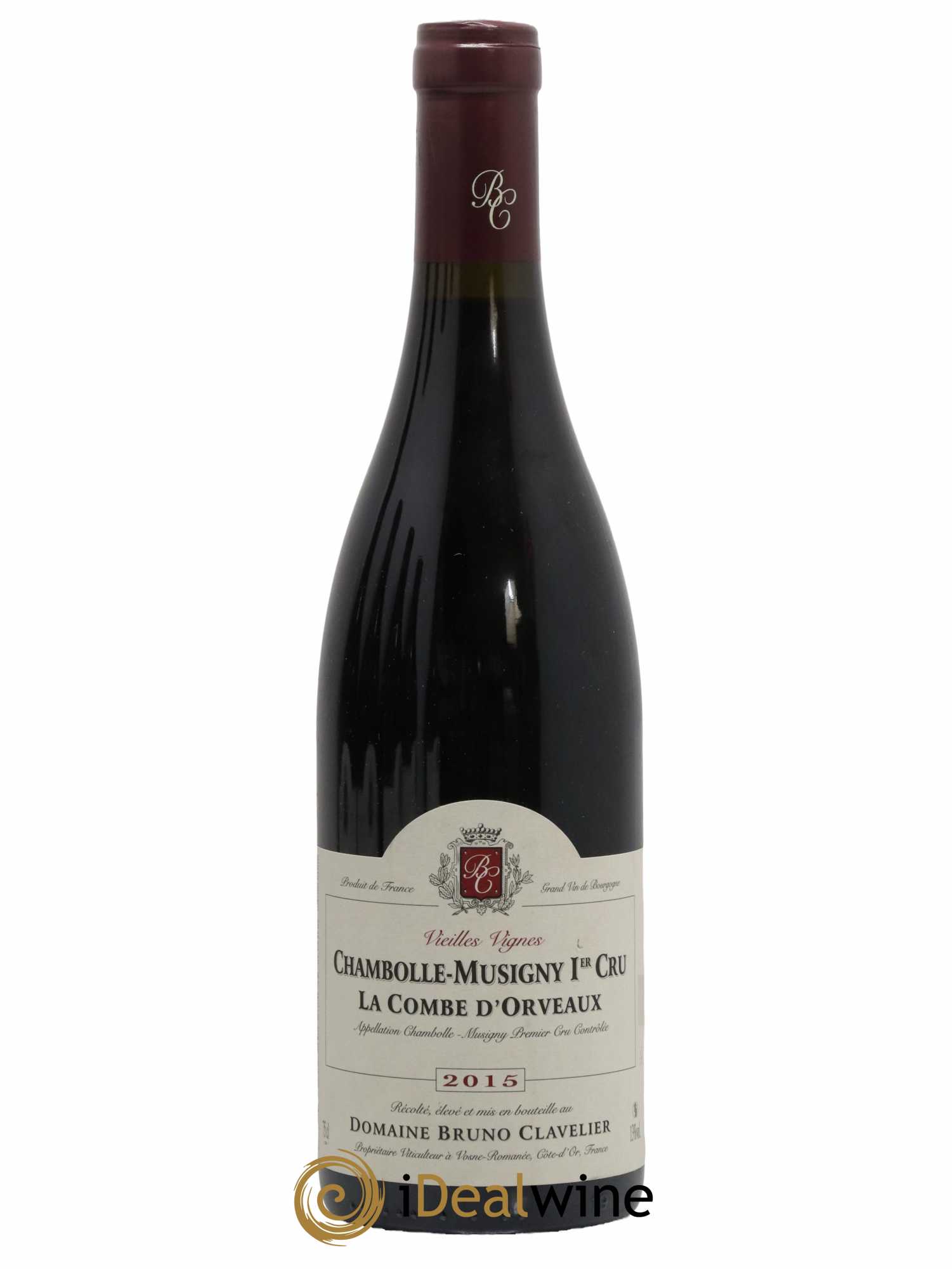 Chambolle-Musigny 1er Cru La Combe d'Orveaux Vieilles Vignes Bruno Clavelier 2015 - Lot de 1 bouteille - 0