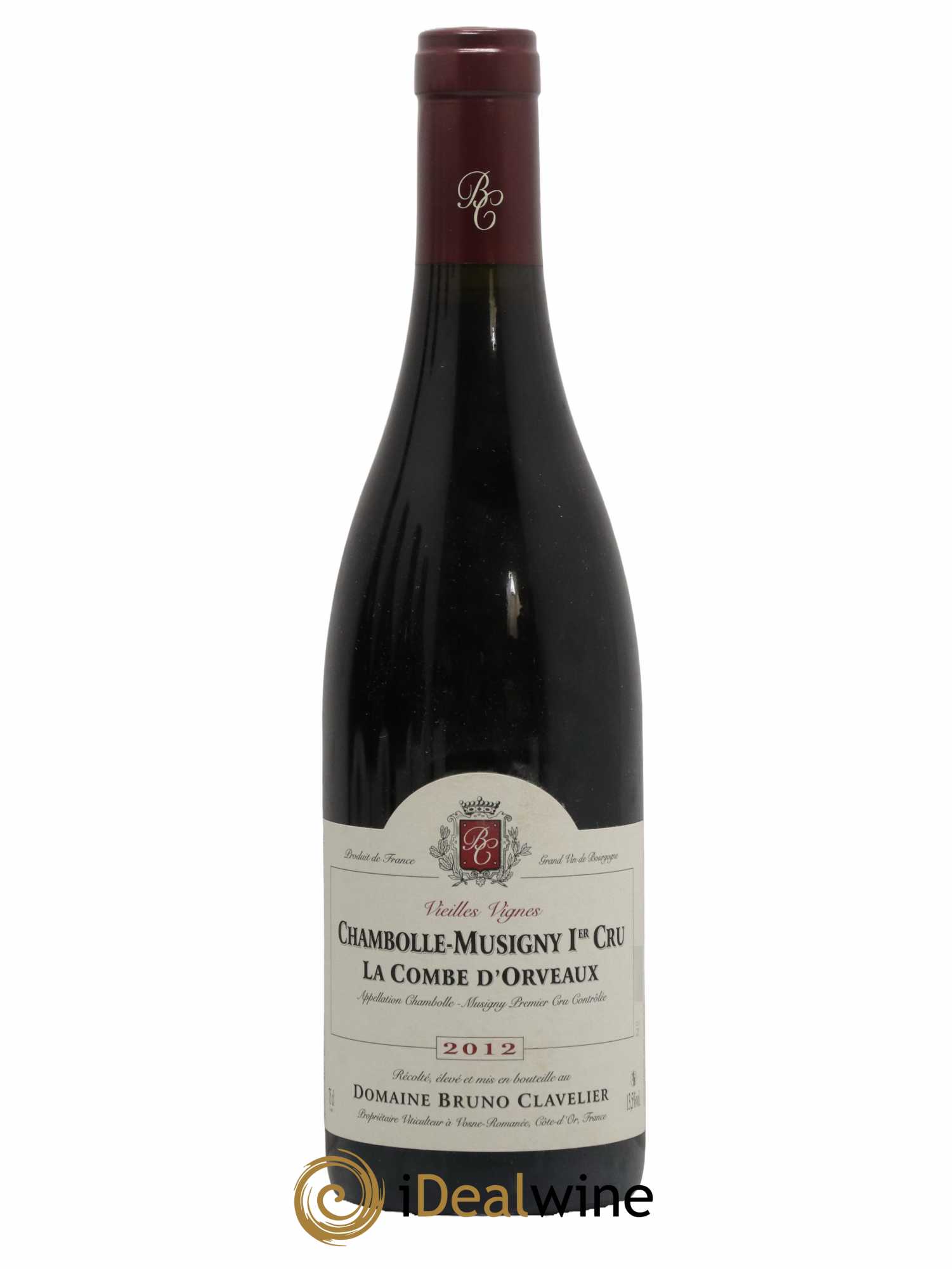 Chambolle-Musigny 1er Cru La Combe d'Orveaux Vieilles Vignes Bruno Clavelier 2012 - Lot de 1 bouteille - 0
