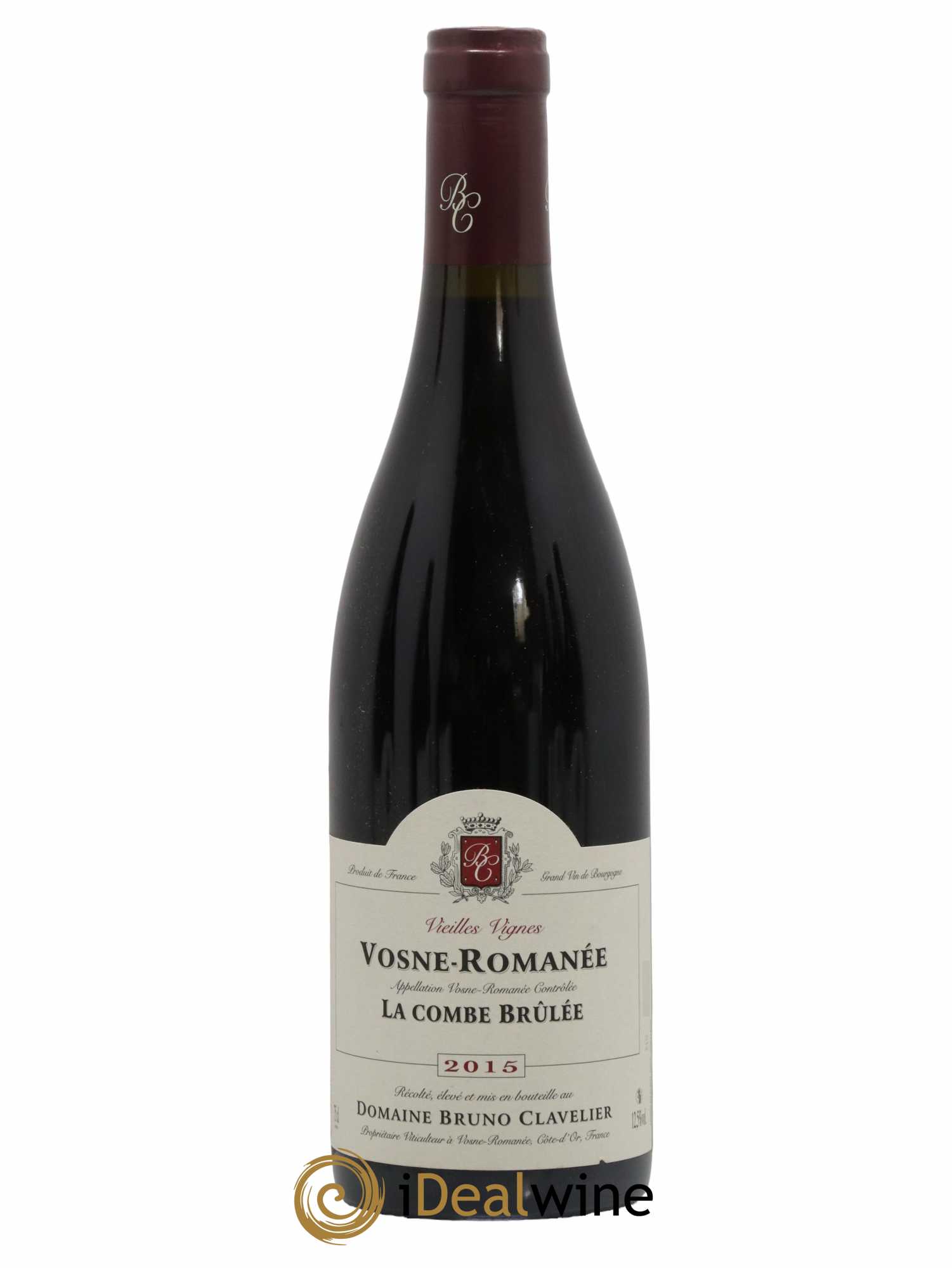 Vosne-Romanée Vieilles vignes La Combe Brûlée Bruno Clavelier 2015 - Lot de 1 bouteille - 0