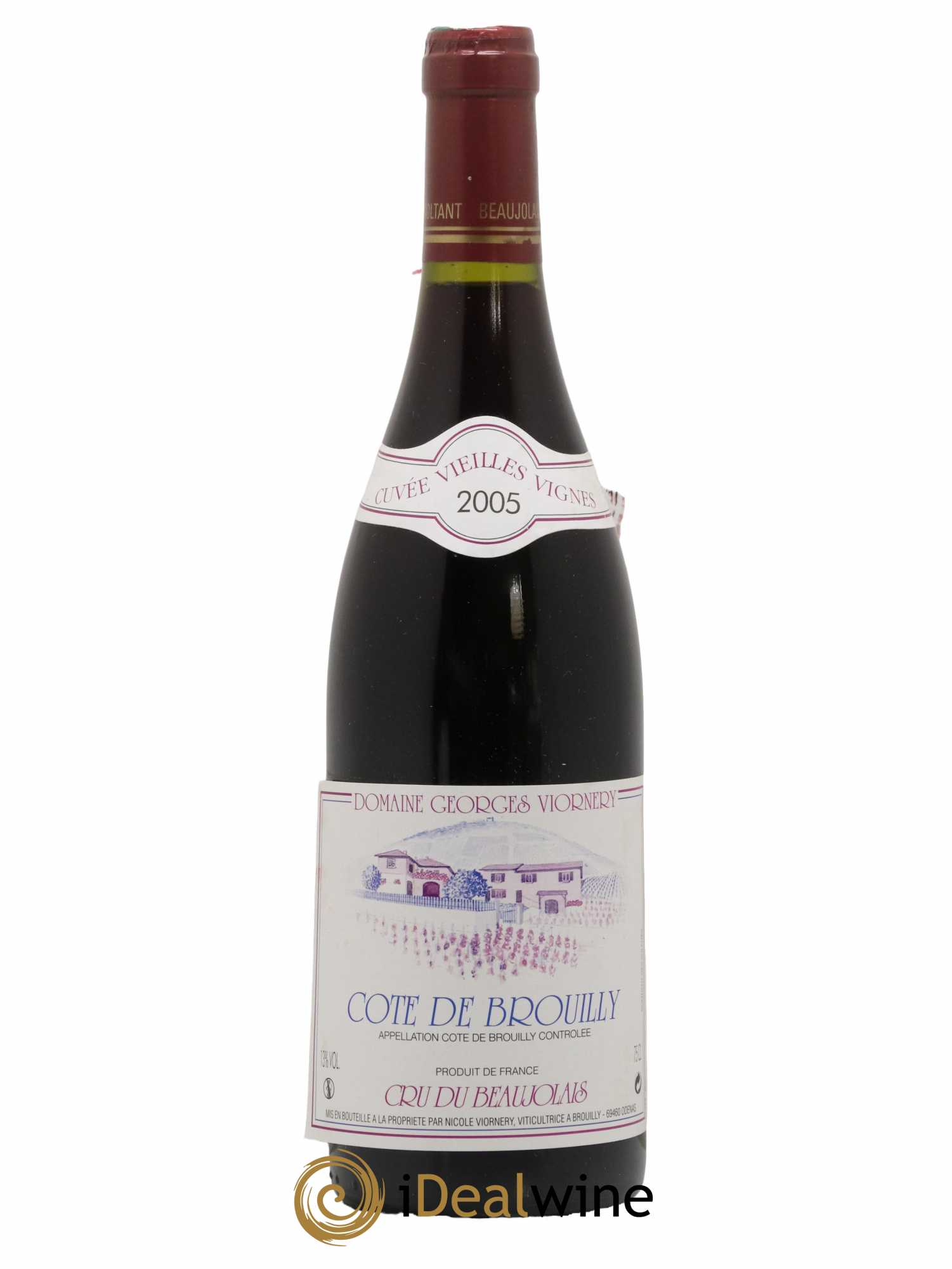 Côte de Brouilly Vieilles Vignes Domaine Georges Viornery 2005 - Lot de 1 bouteille - 0