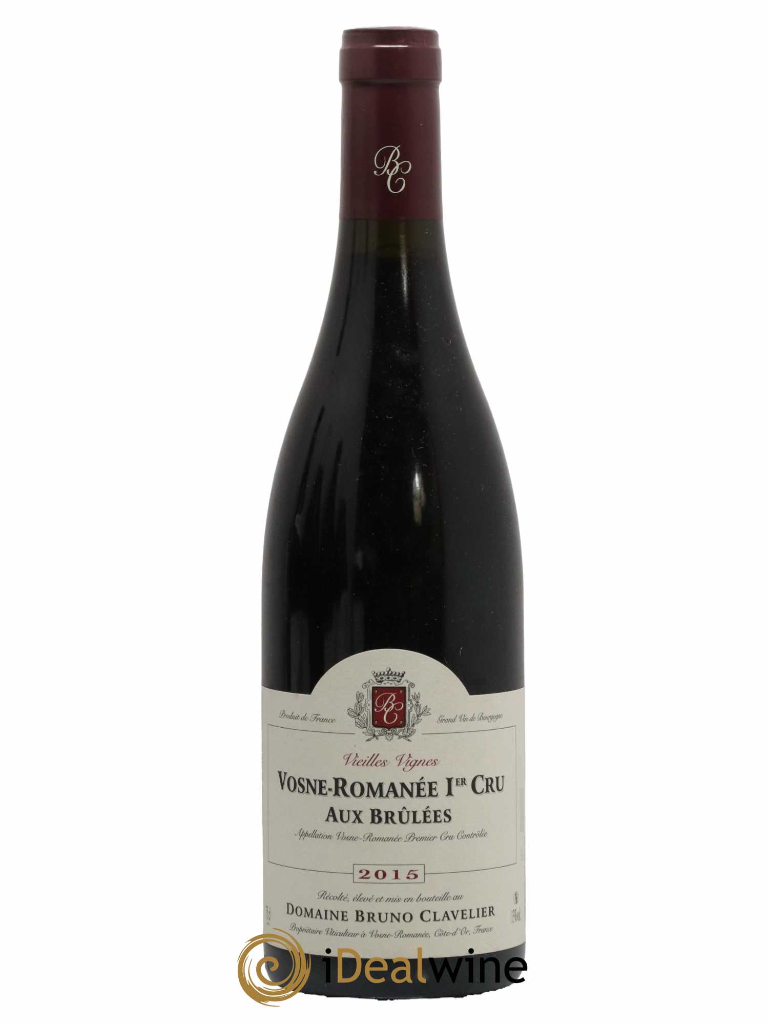 Vosne-Romanée 1er Cru Aux Brulées Vieilles Vignes Bruno Clavelier 2015 - Lot de 1 bouteille - 0
