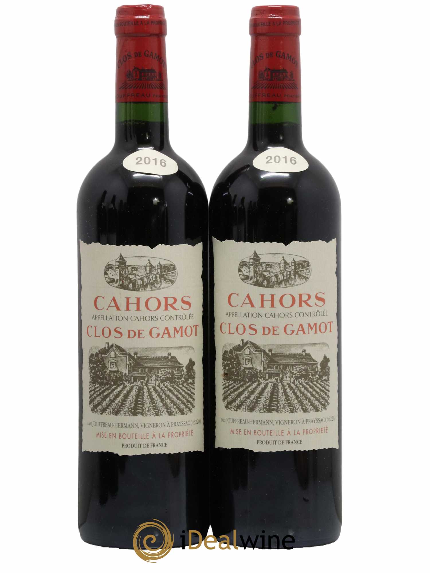 Cahors Clos de Gamot famille Jouffreau 2016 - Lot de 2 bouteilles - 0