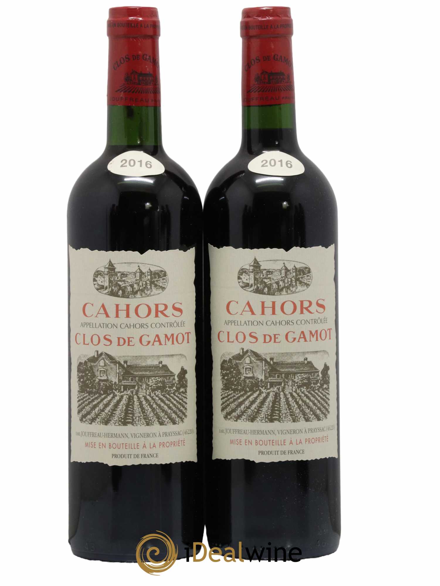Cahors Clos de Gamot famille Jouffreau 2016 - Lot de 2 bouteilles - 0