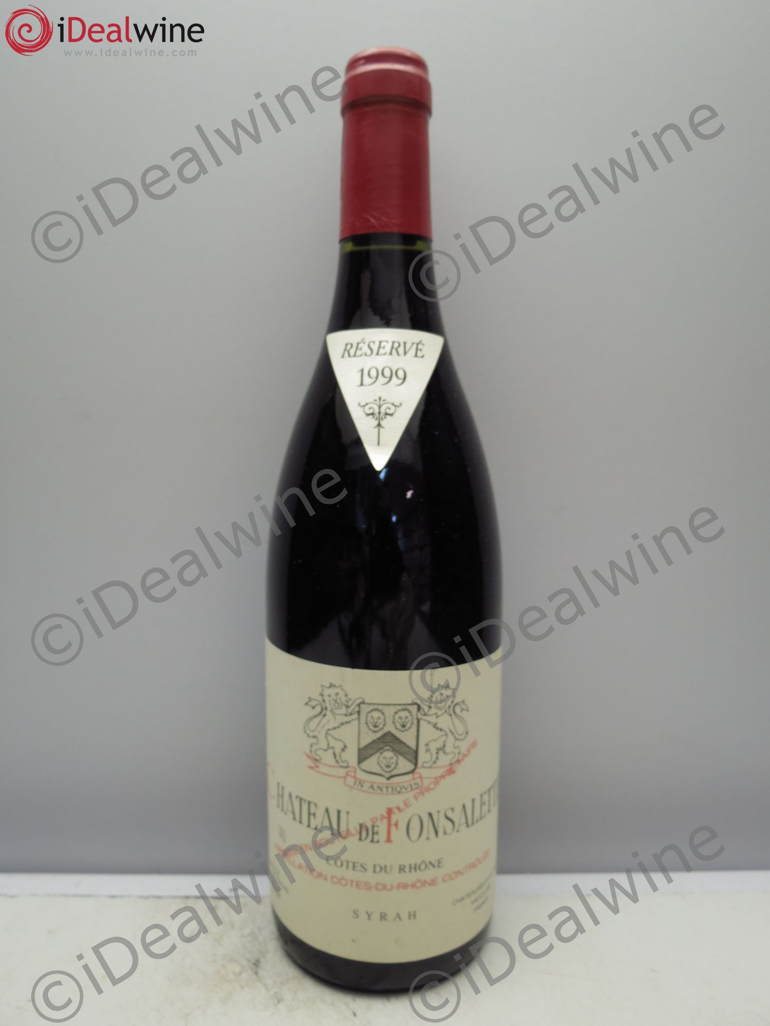 Côtes-du-Rhône Cuvée Syrah Château de Fonsalette 1999 - Lot de 1 bouteille - 0
